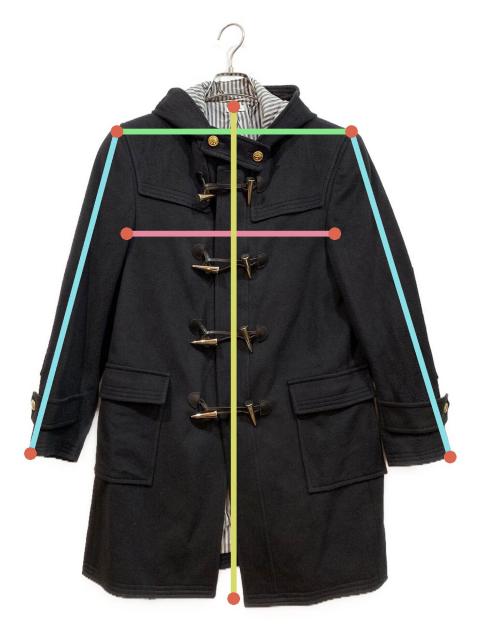 中古・古着通販】Thom Browne (トムブラウン) ダッフルコート ブラック 