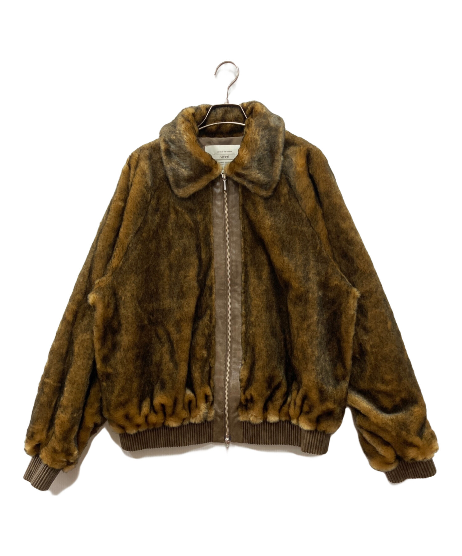 中古・古着通販】AMERI (アメリ) DESSERT CUP FUR BLOUSON ブラウン