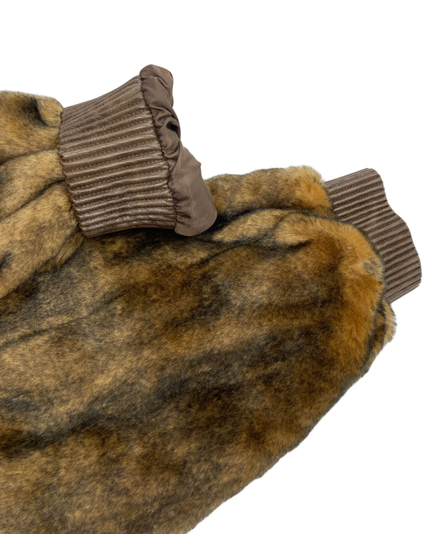 中古・古着通販】AMERI (アメリ) DESSERT CUP FUR BLOUSON ブラウン