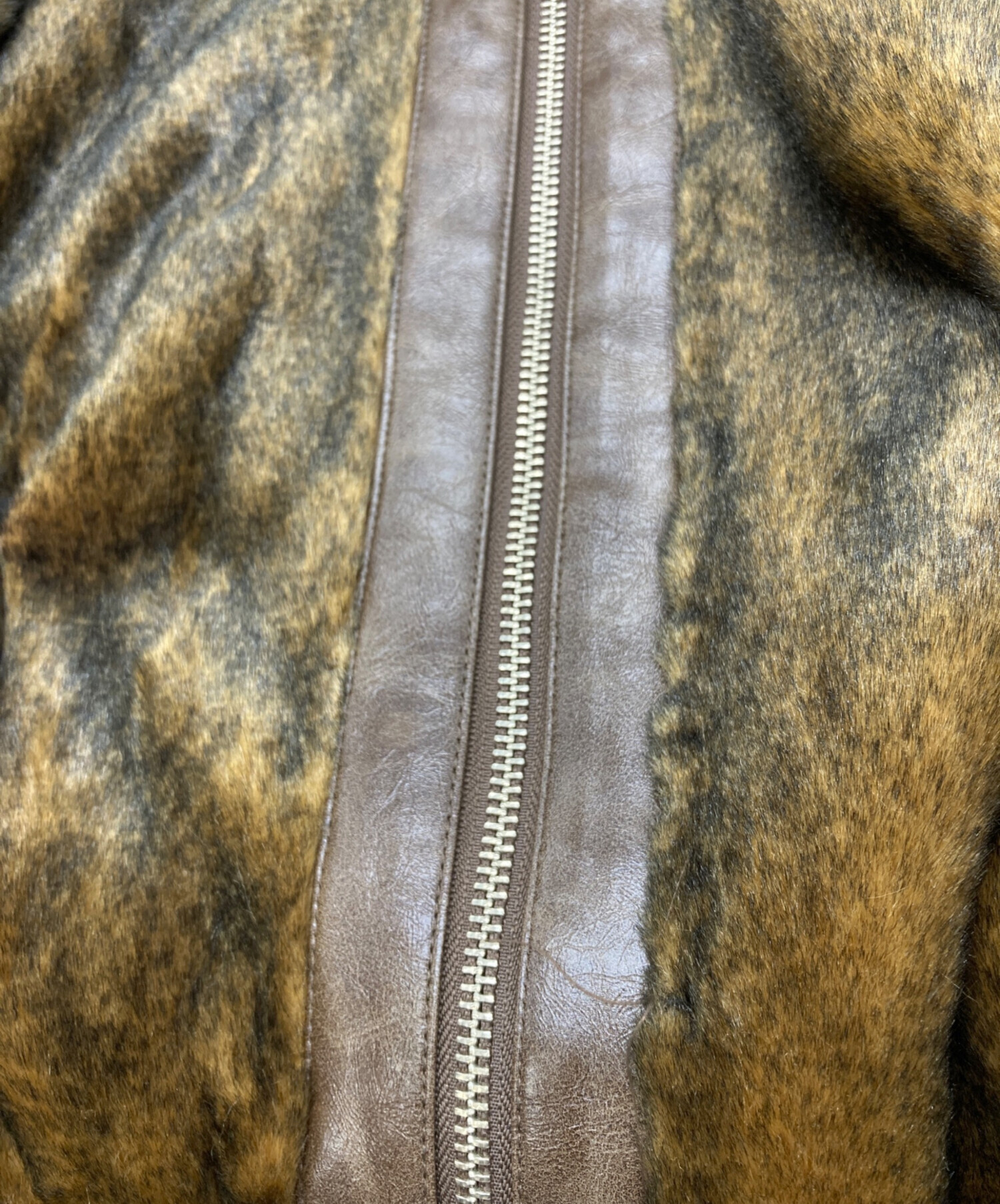 中古・古着通販】AMERI (アメリ) DESSERT CUP FUR BLOUSON ブラウン