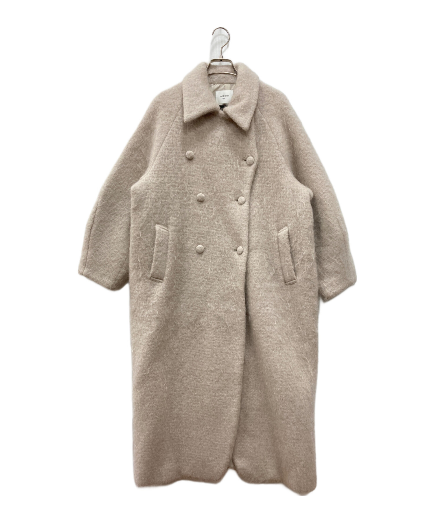 中古・古着通販】AMERI (アメリ) DEFORMATION COLLAR SHAGGY COAT