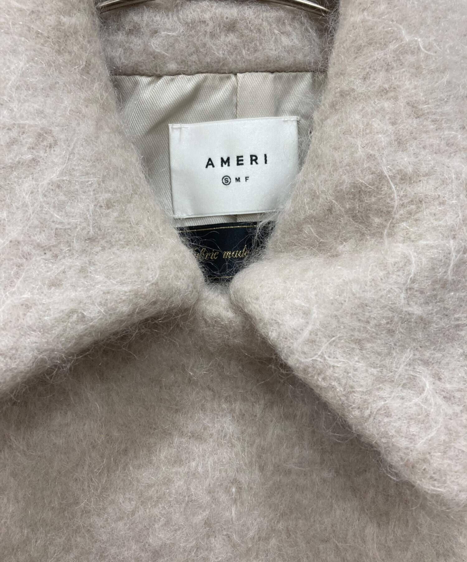 中古・古着通販】AMERI (アメリ) DEFORMATION COLLAR SHAGGY COAT 