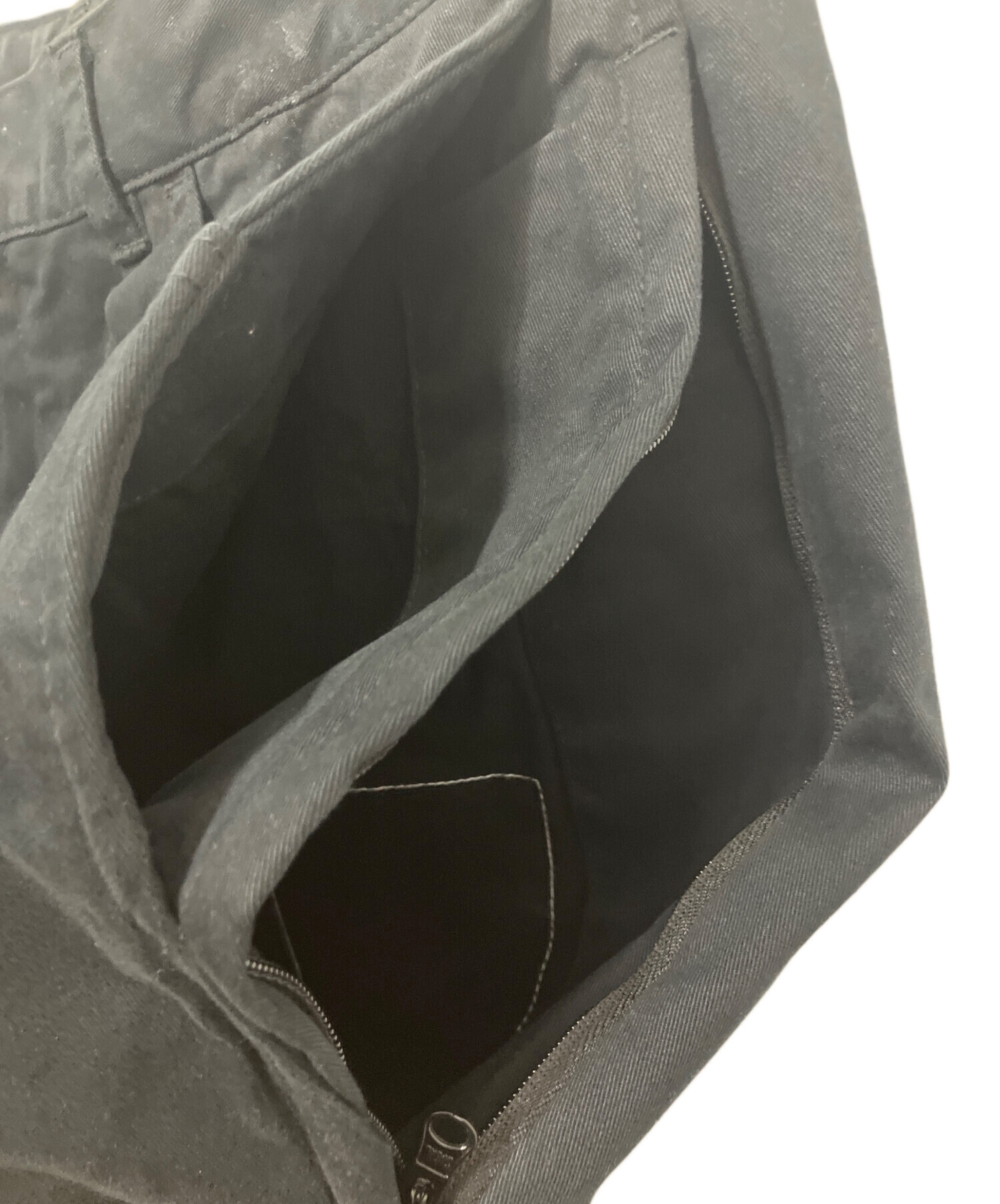 中古・古着通販】BROCHURE (ブローシュアー) BR+KAMI PANTS ブラック