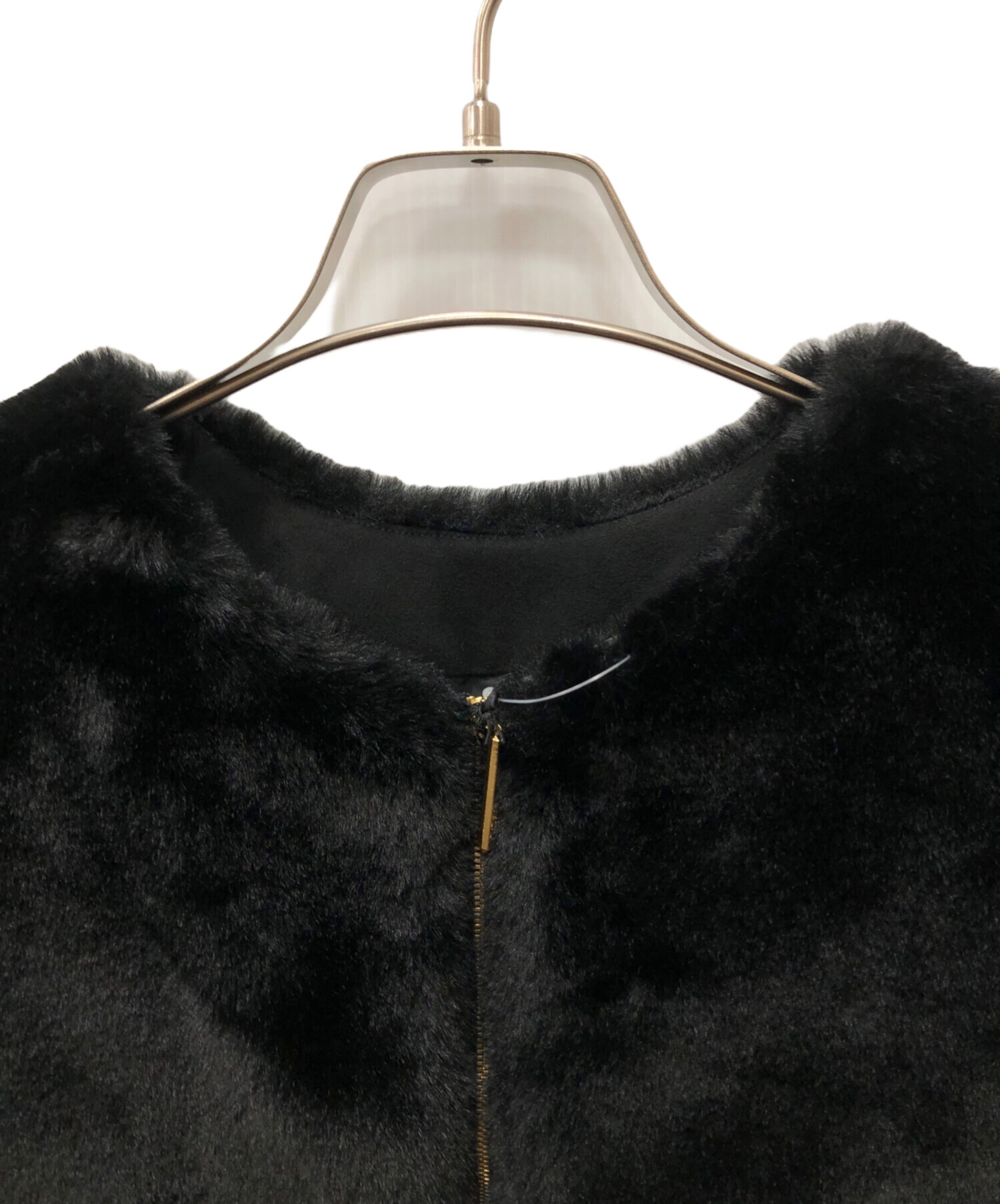 中古・古着通販】TATRAS (タトラス) TAMIL ノーカラーコート ブラック