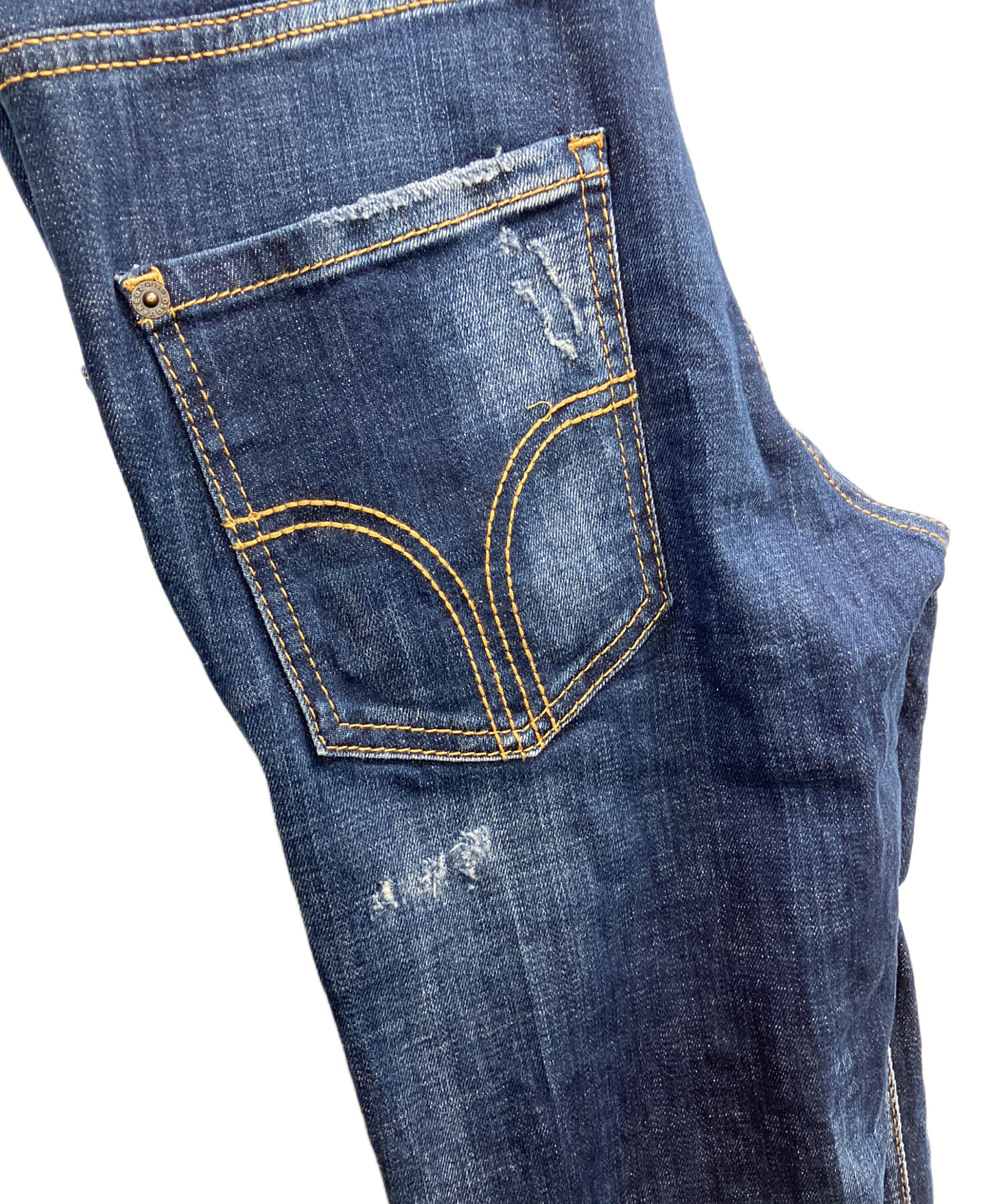 中古・古着通販】DSQUARED2 (ディースクエアード) デニムパンツ ブルー
