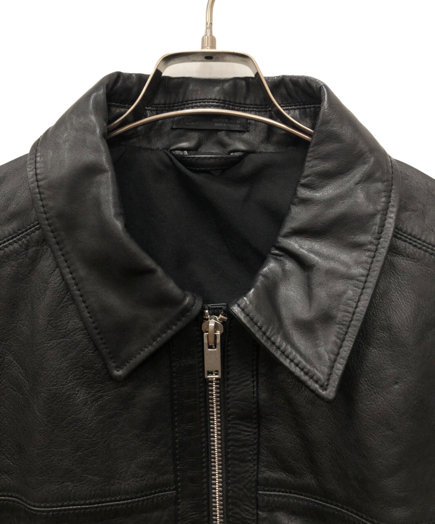 中古・古着通販】ZARA (ザラ) レザージャケット ボクシーフィット