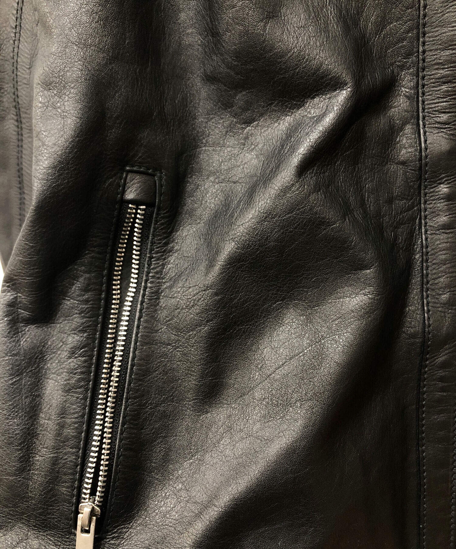 中古・古着通販】ZARA (ザラ) レザージャケット ボクシーフィット