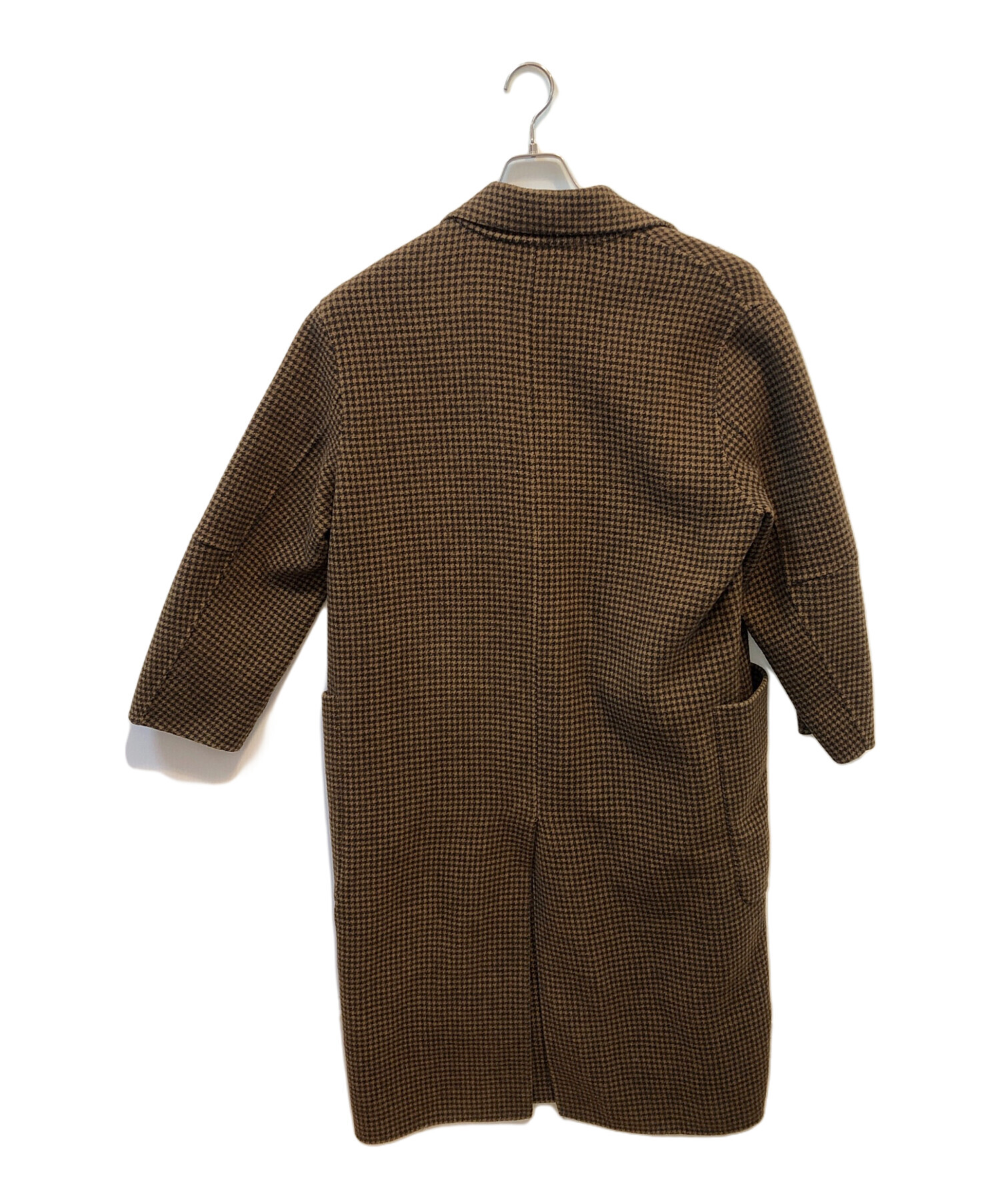中古・古着通販】TODAYFUL (トゥデイフル) Over Check Coat ブラウン