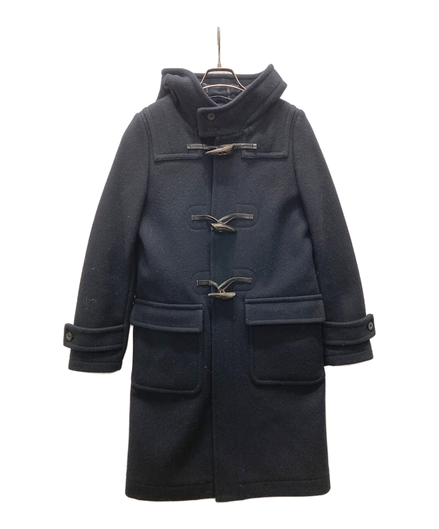 【中古】HYKE ダッフルコート　DOUBLE FACE DUFFLE COAT 中古・古着通販】HYKE (ハイク) ダッフルコート ネイビー サイズ:2