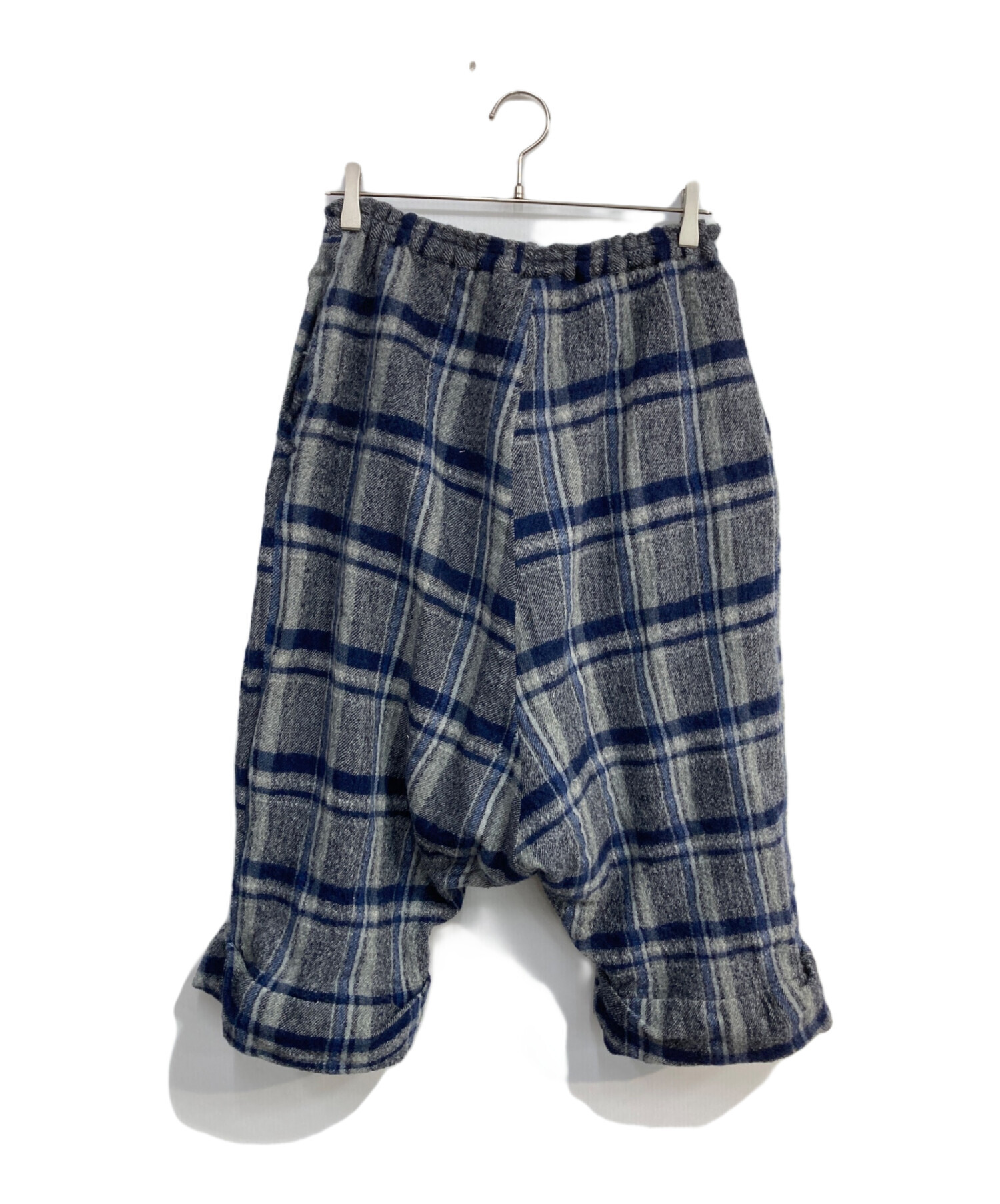 中古・古着通販】Y's (ワイズ) ウールリネン サルエルパンツ ネイビー