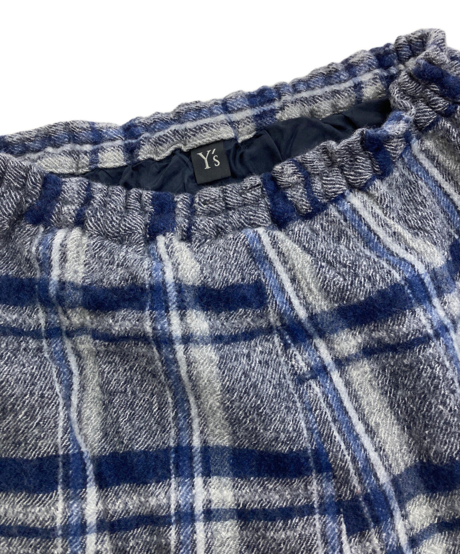 中古・古着通販】Y's (ワイズ) ウールリネン サルエルパンツ ネイビー