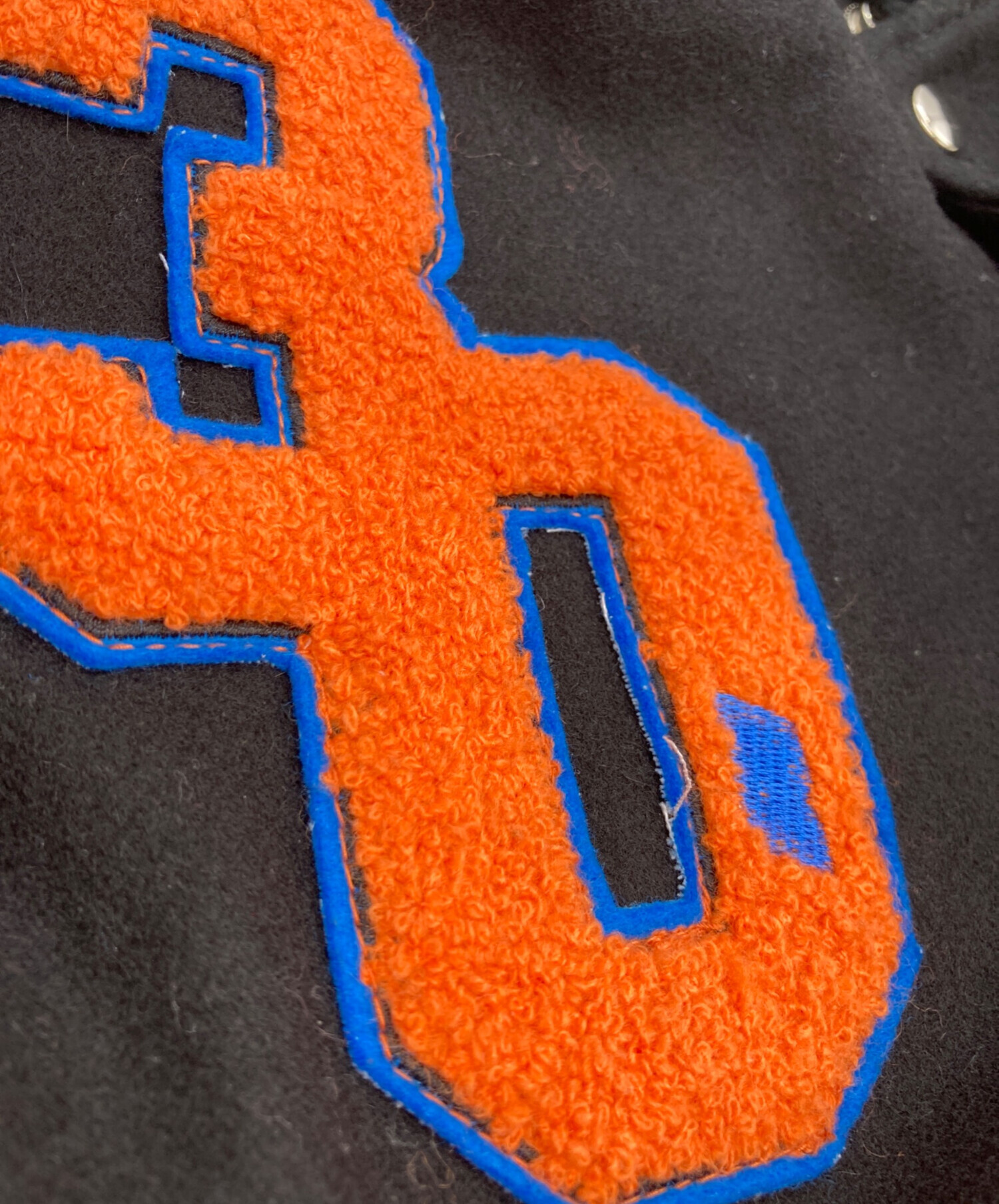 中古・古着通販】NIKE (ナイキ) 00s 袖レザー切替スタジャン ブラック