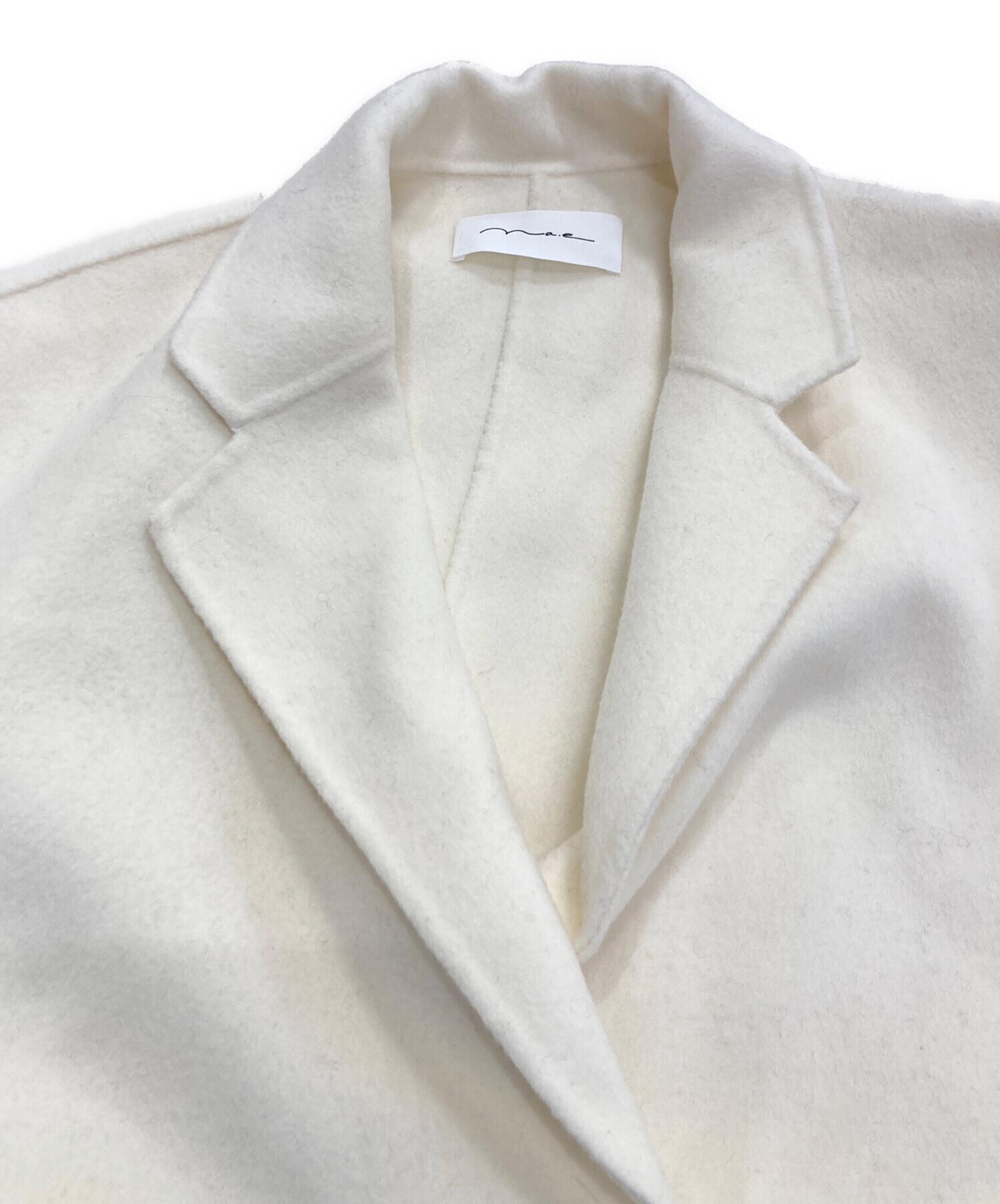 ナエ　nae. na.e ホワイト ロングコート　白　ベルト付 ナエ nae. na.e ホワイト ロングコート 白 ベルト付 - メルカリ