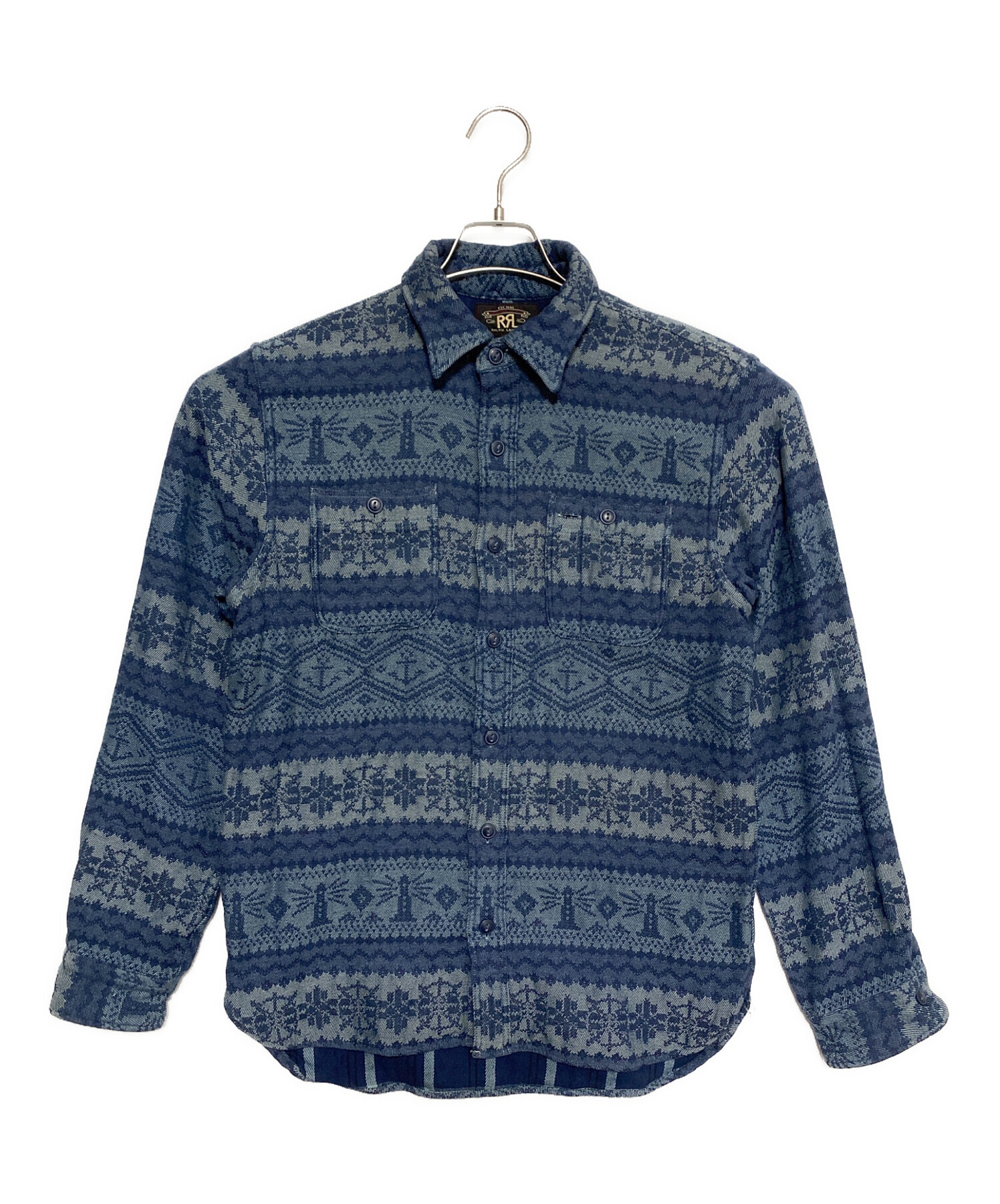 中古・古着通販】RRL (ダブルアールエル) ノルディック柄長袖シャツ