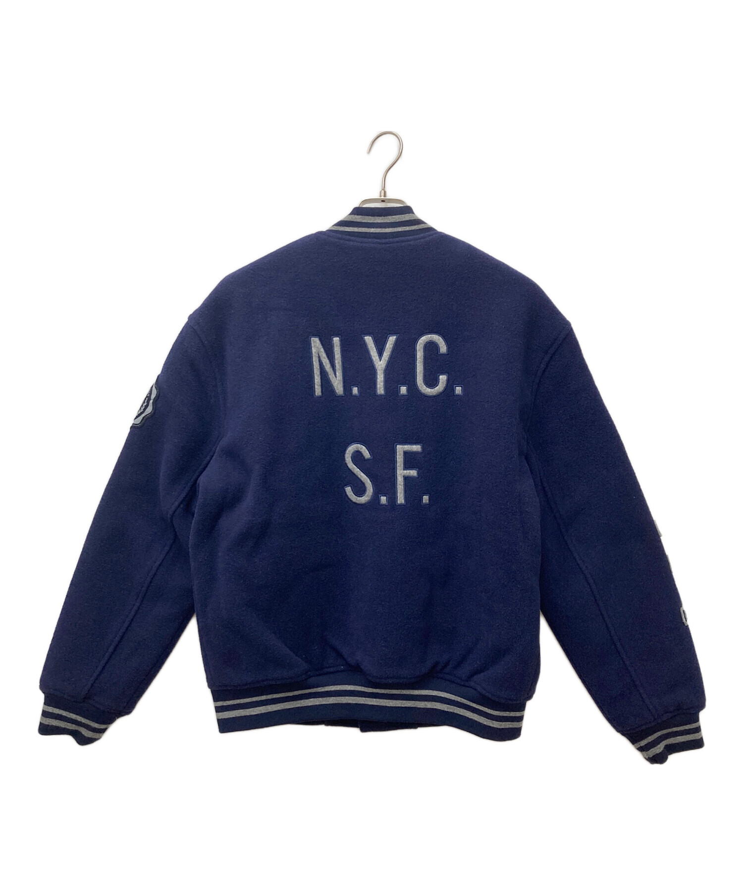 中古・古着通販】GAP (ギャップ) ワッペンウールスタジャン ネイビー 