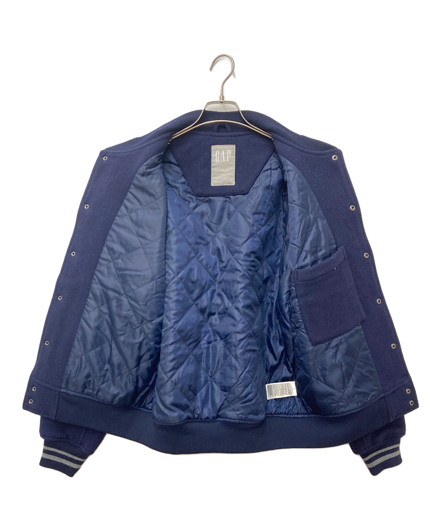 中古・古着通販】GAP (ギャップ) ワッペンウールスタジャン ネイビー 