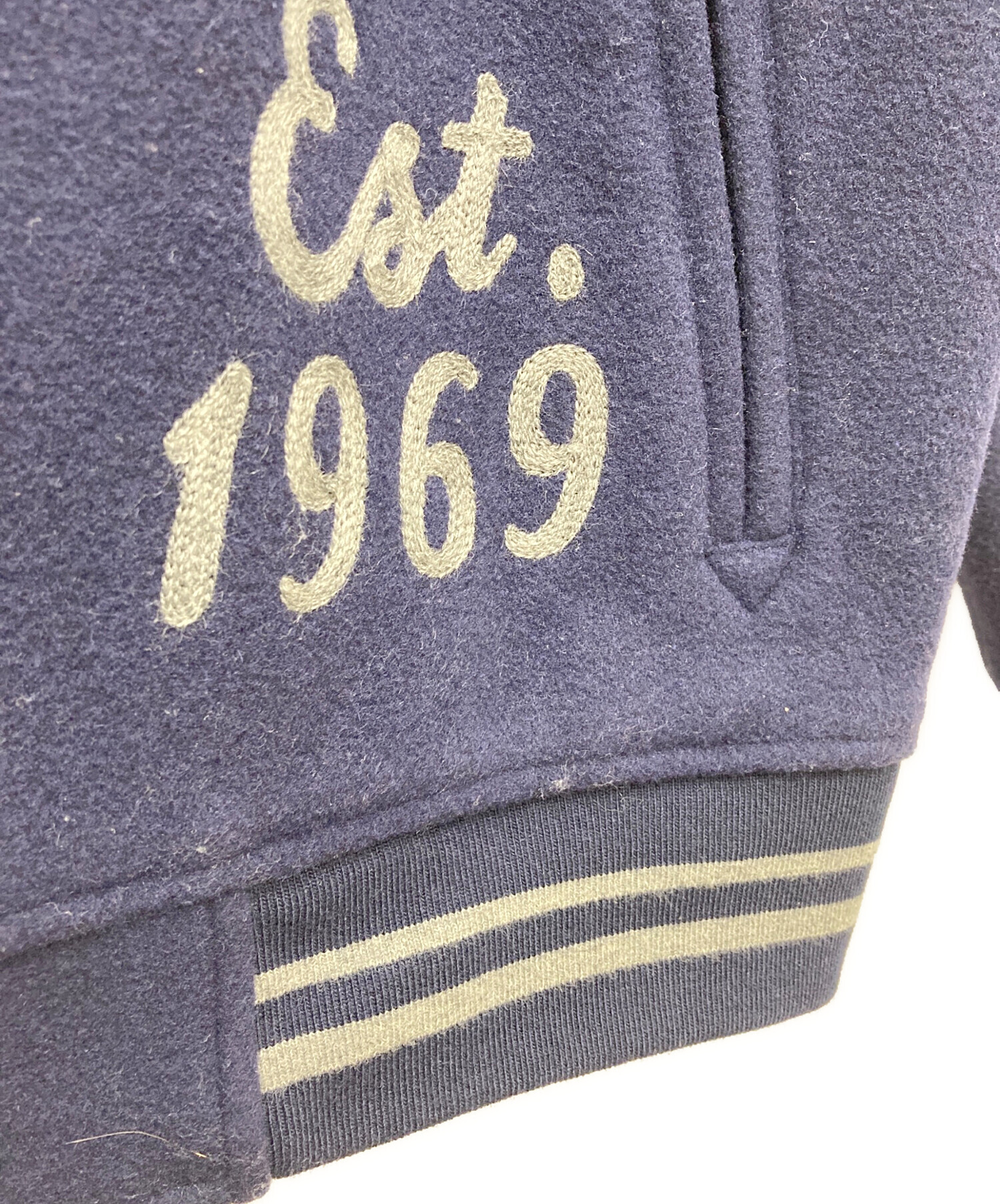 中古・古着通販】GAP (ギャップ) ワッペンウールスタジャン ネイビー 