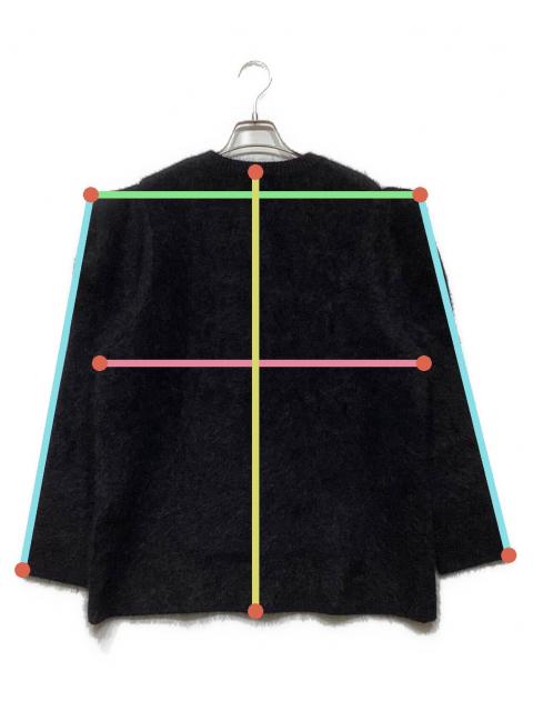 中古・古着通販】AMOMMA (アモマ) WOOL PUFF SHOULDER KNIT ブラック