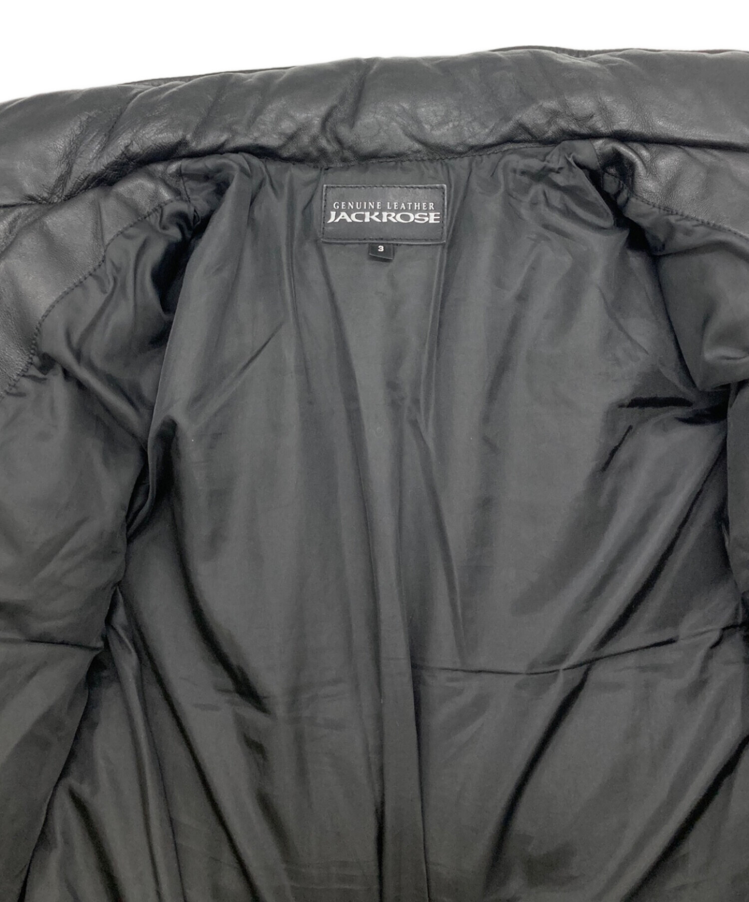 中古・古着通販】JACKROSE (ジャックローズ) レザーダウンジャケット