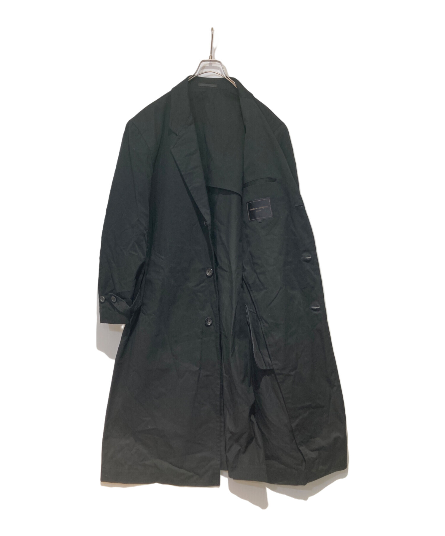 コムデギャルソンオム 製品染めチェスターコート XS AD2018 中古・古着通販】COMME des GARCONS HOMME (コムデギャルソン オム