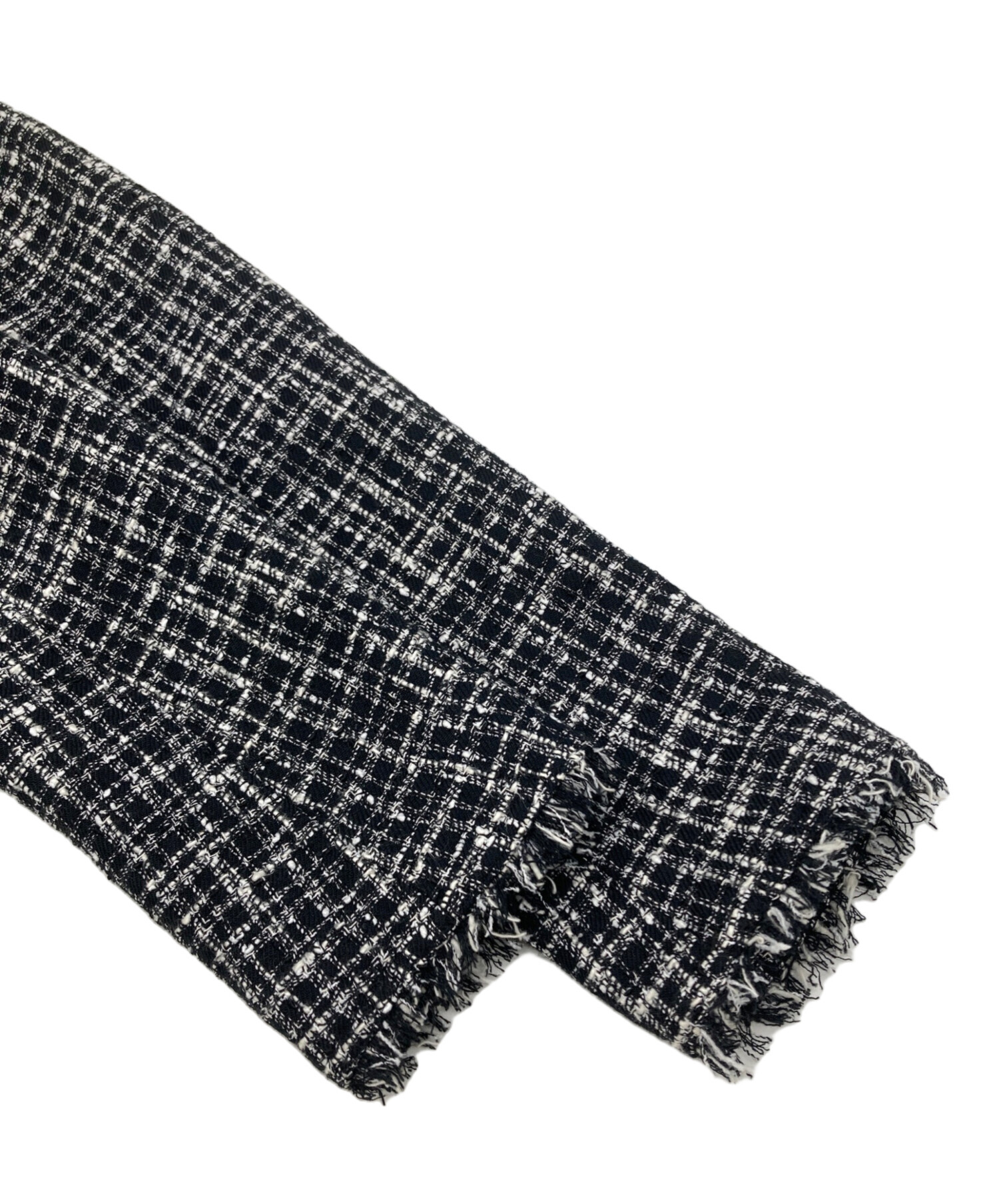 中古・古着通販】theory (セオリー) ノーカラーツイードコート