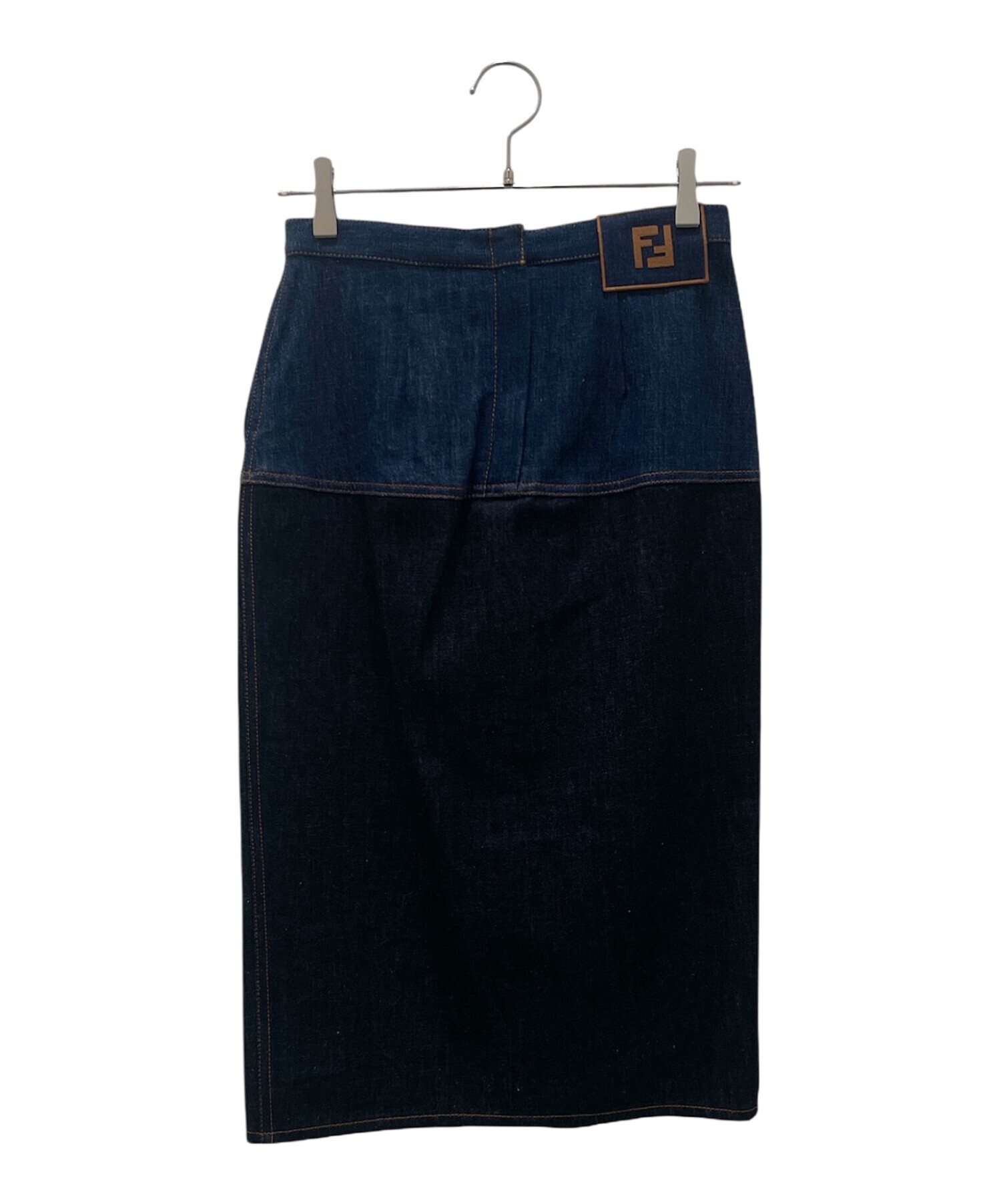 FENDI スカート 中古・古着通販】FENDI (フェンディ) FFロゴデニムタイトスカート
