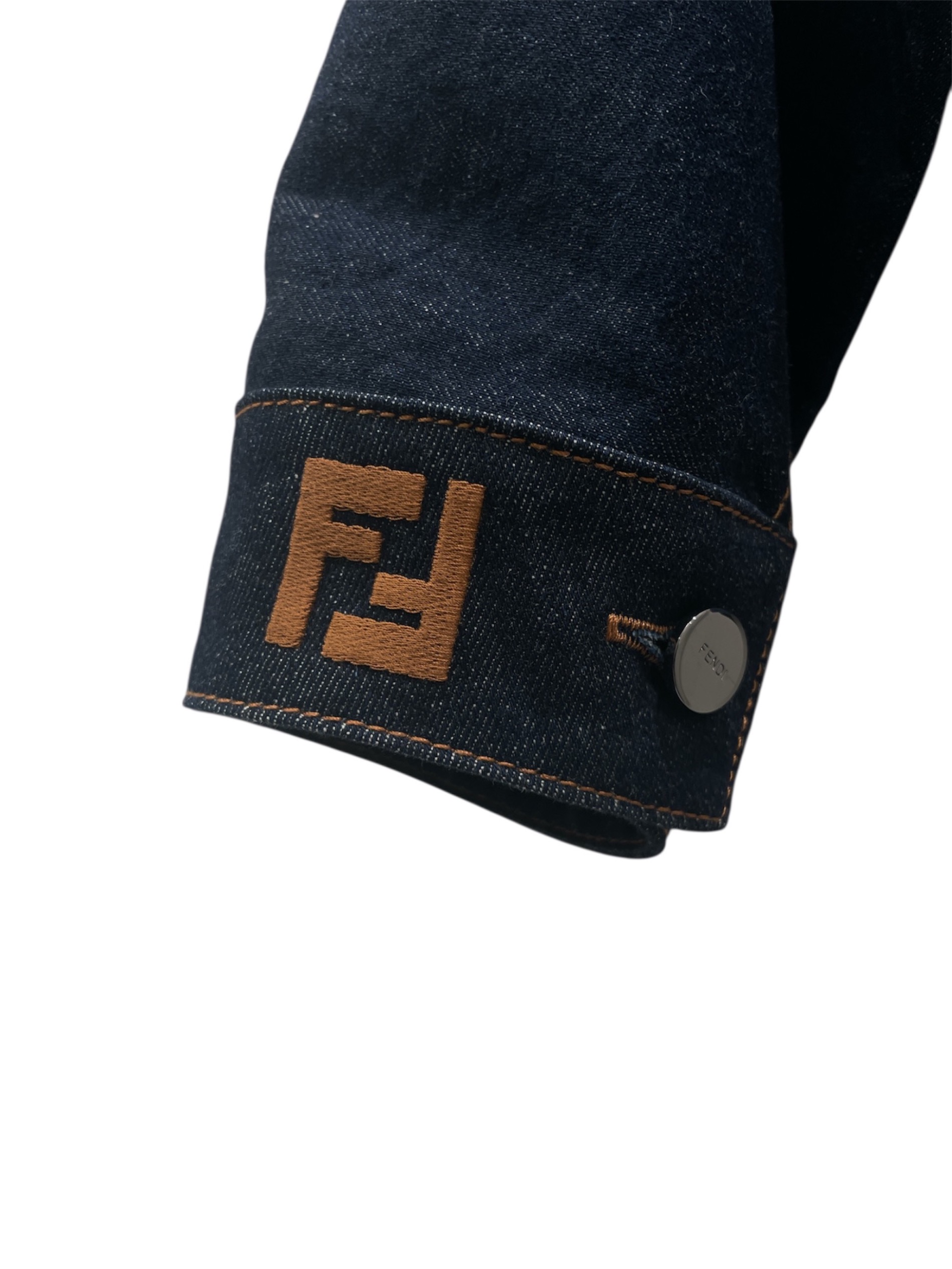 中古・古着通販】FENDI (フェンディ) バイカラーデニムジャケット