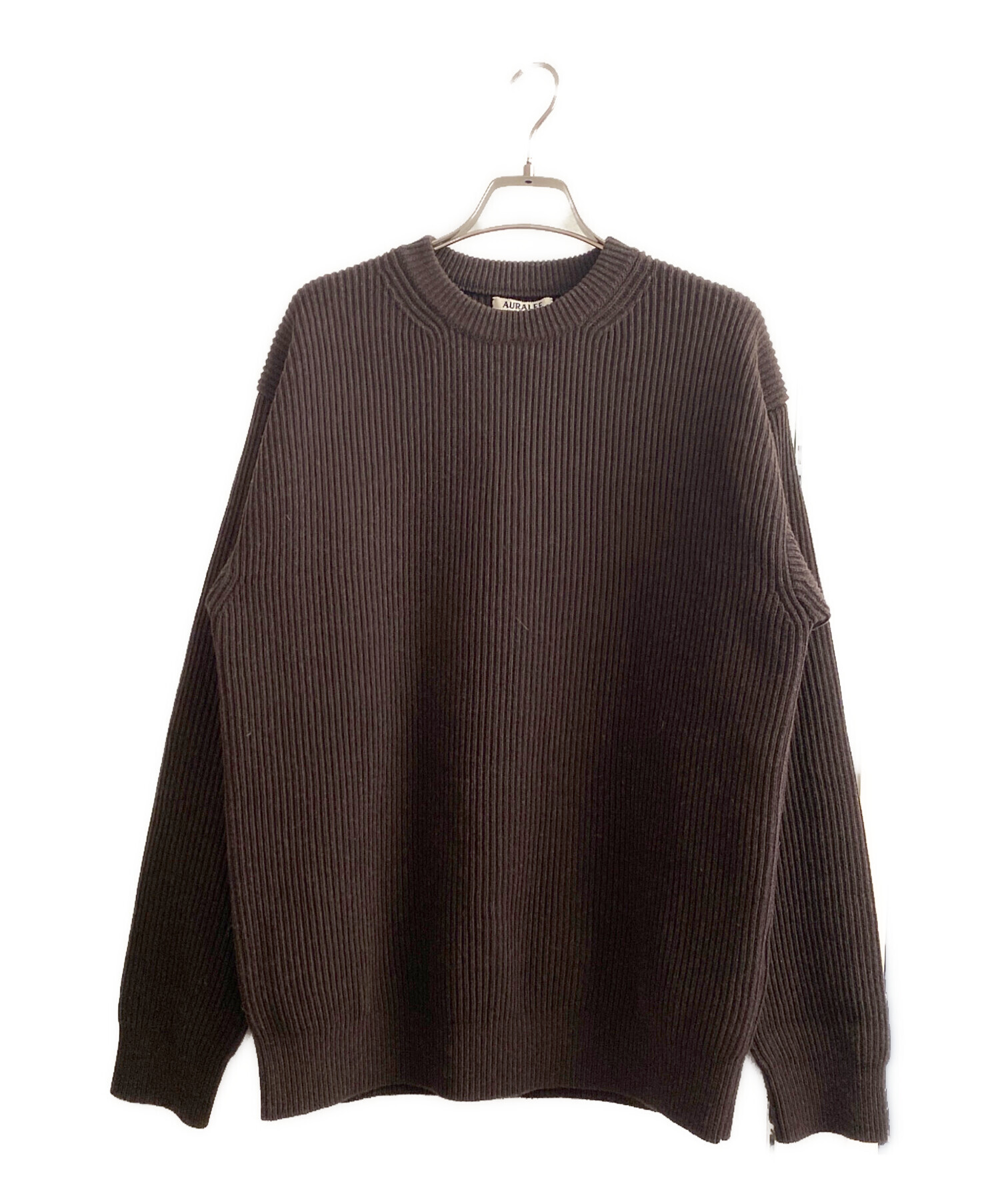 中古・古着通販】AURALEE (オーラリー) SUPER FINE WOOL RIB KNIT P/O