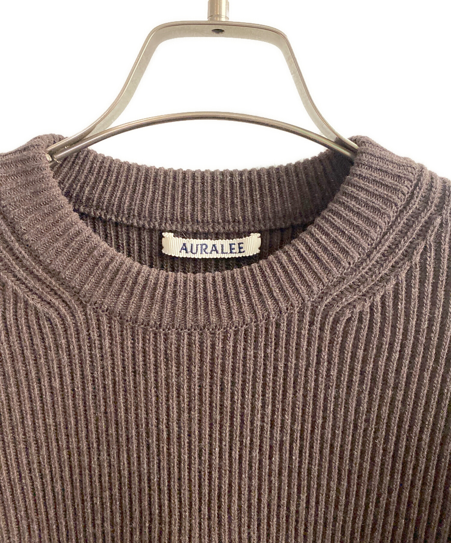 中古・古着通販】AURALEE (オーラリー) SUPER FINE WOOL RIB KNIT P/O