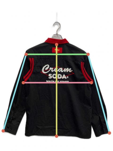 CREAM SODA 　ツバキテツヤ　長袖ボーリングシャツ 中古・古着通販】CREAM SODA (クリームソーダ) ボーリングシャツ