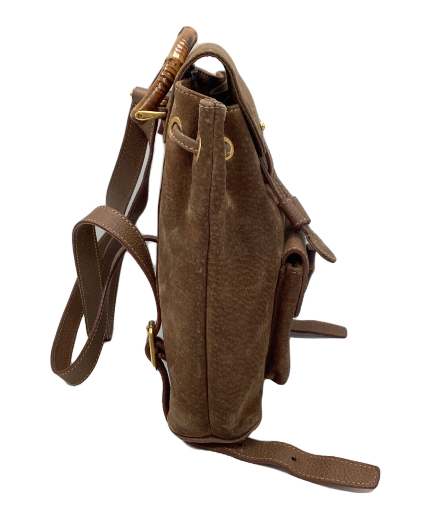 中古・古着通販】GUCCI (グッチ) バンブーリュック ブラウン｜ブランド