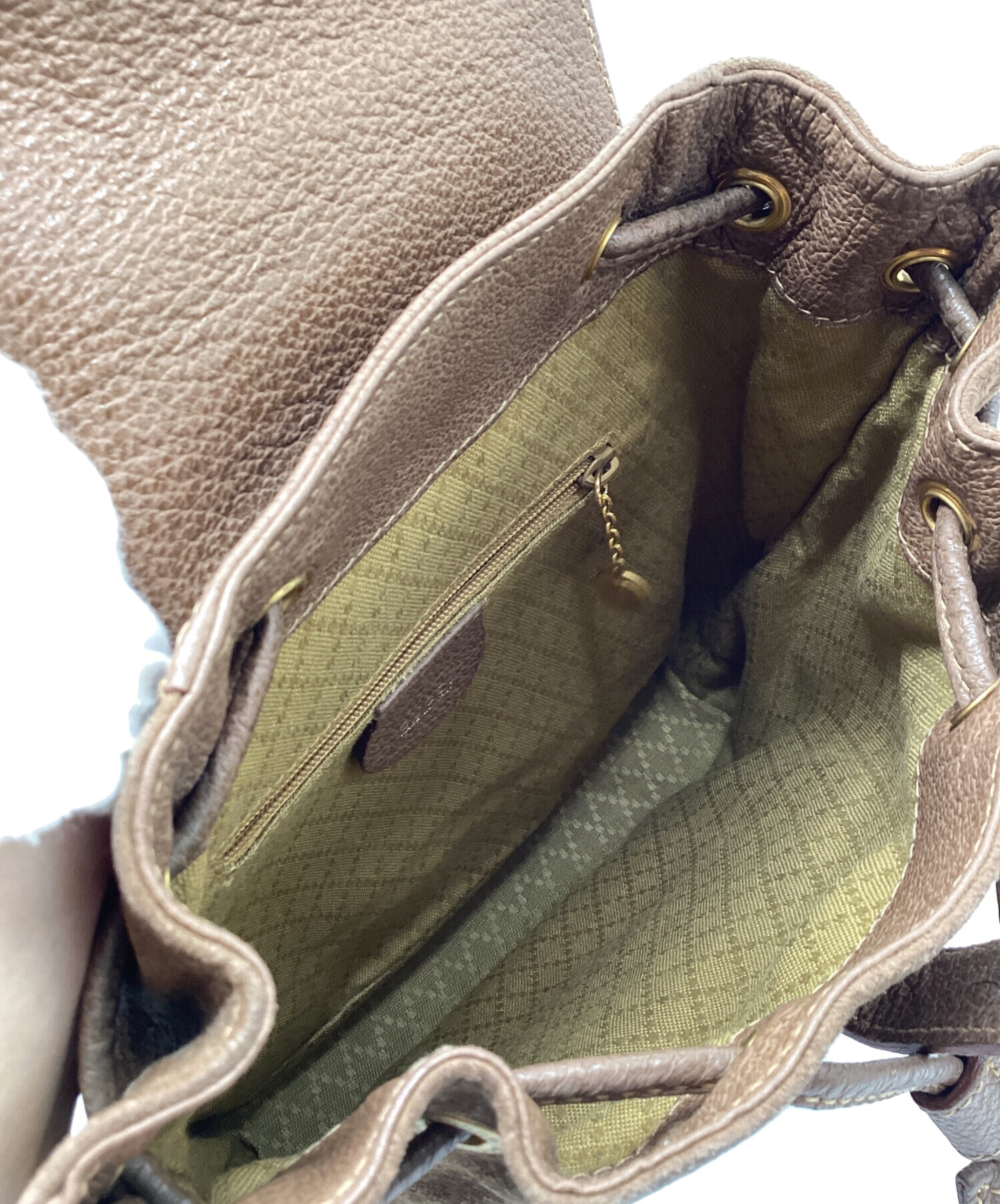 中古・古着通販】GUCCI (グッチ) バンブーリュック ブラウン｜ブランド