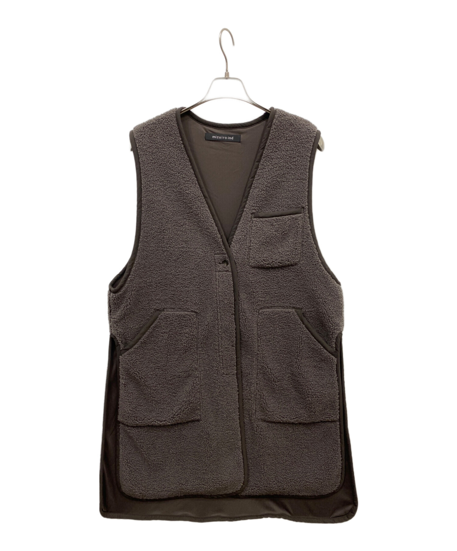 中古・古着通販】mizuiro-ind (ミズイロインド) ボアロングベスト