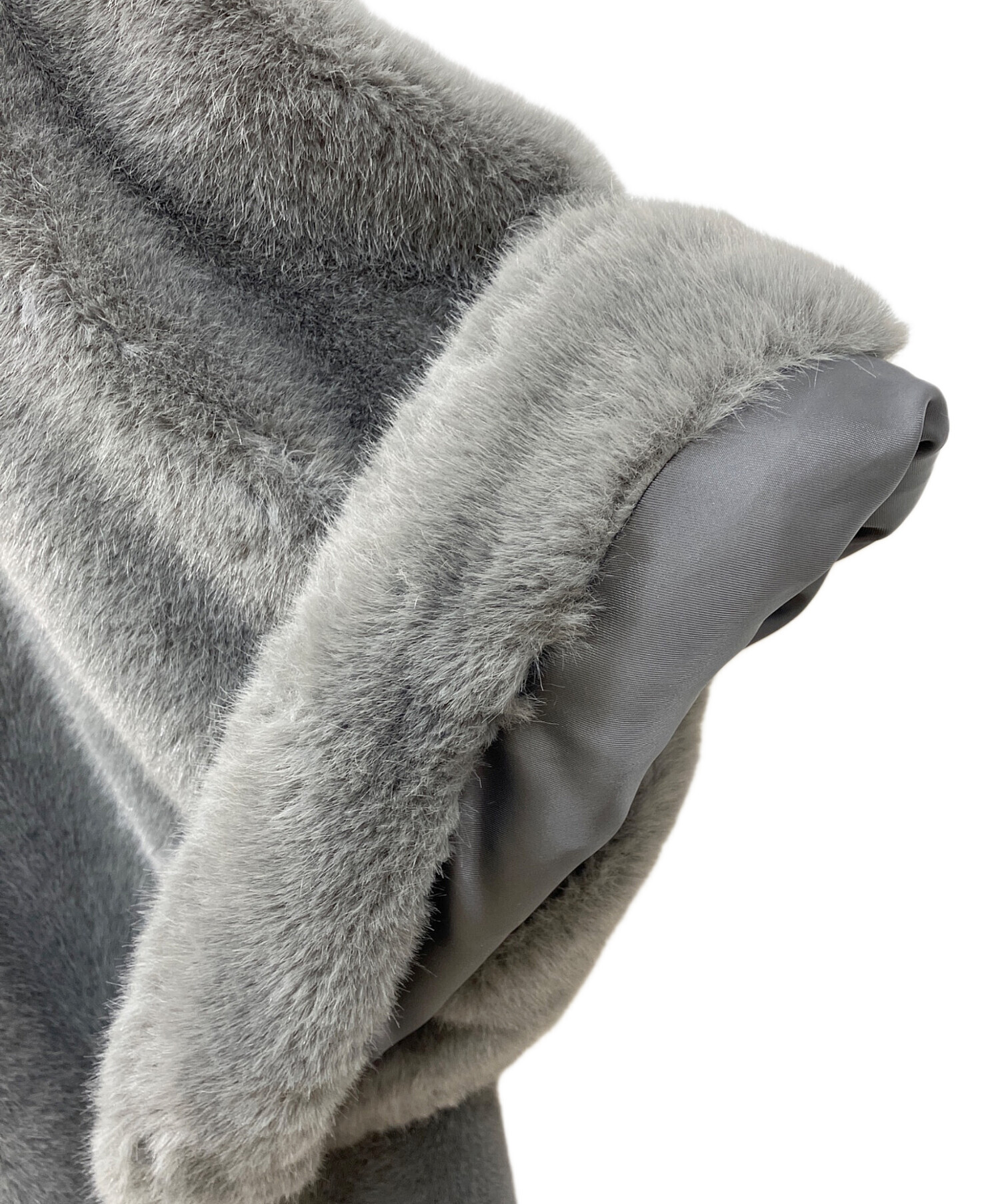 中古・古着通販】CADUNE (カデュネ) エコファーコート グレー サイズ