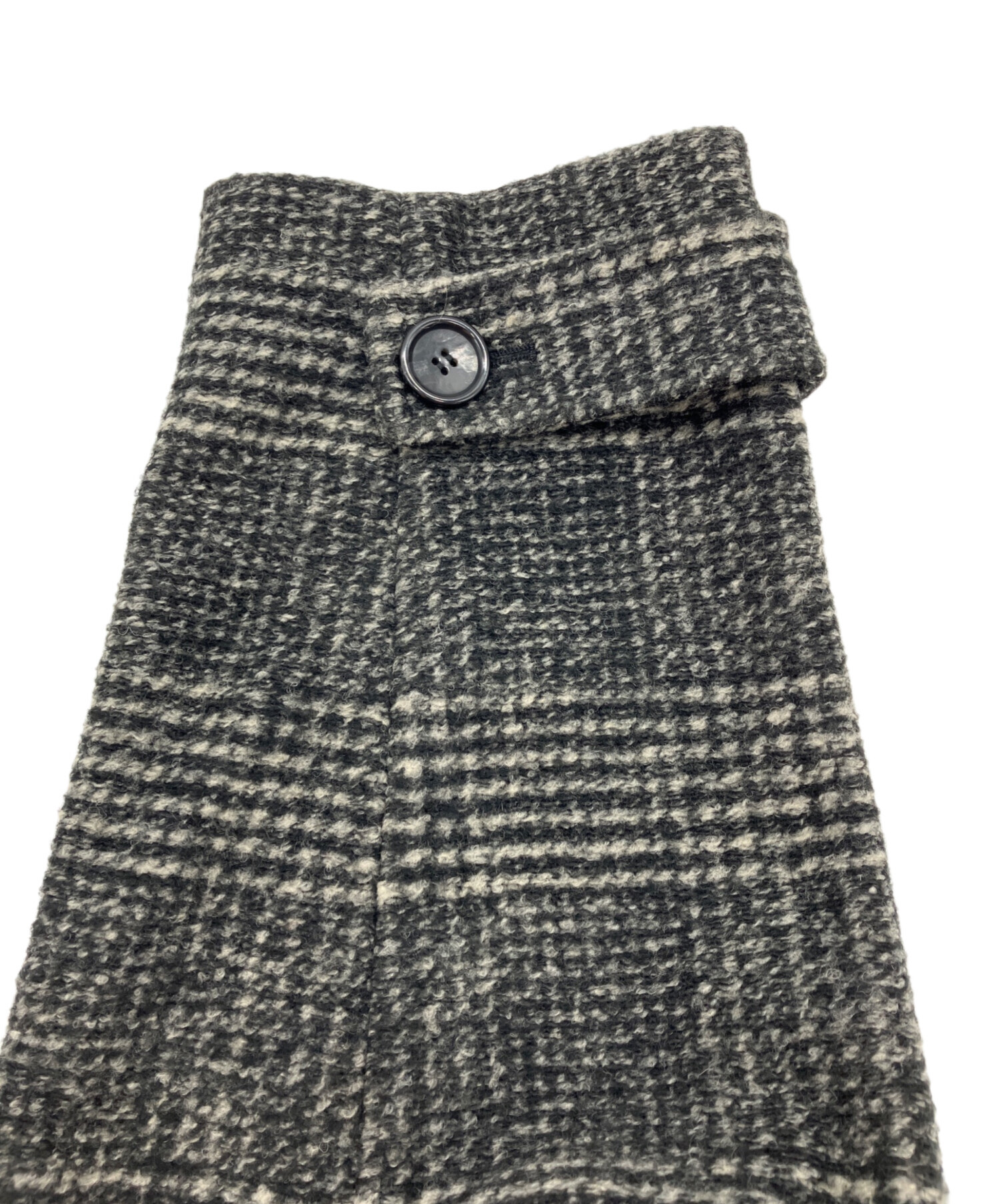 Wスライバーチェックハーフコート　グレー　38 中古・古着通販】Spick and Span (スピック＆スパン) Wスライバー