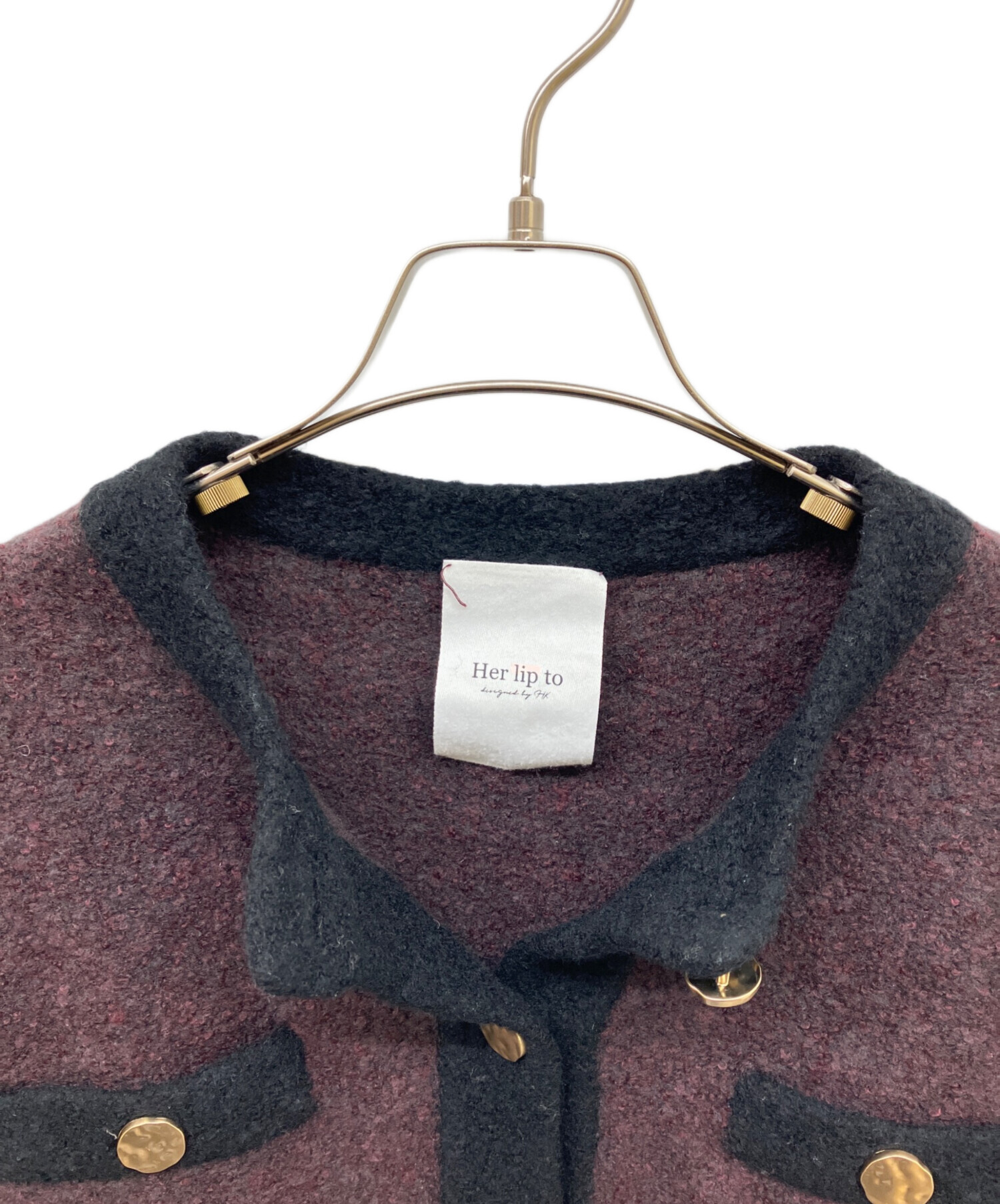 中古・古着通販】HER LIP TO (ハーリップトゥ) Textured Wool blend