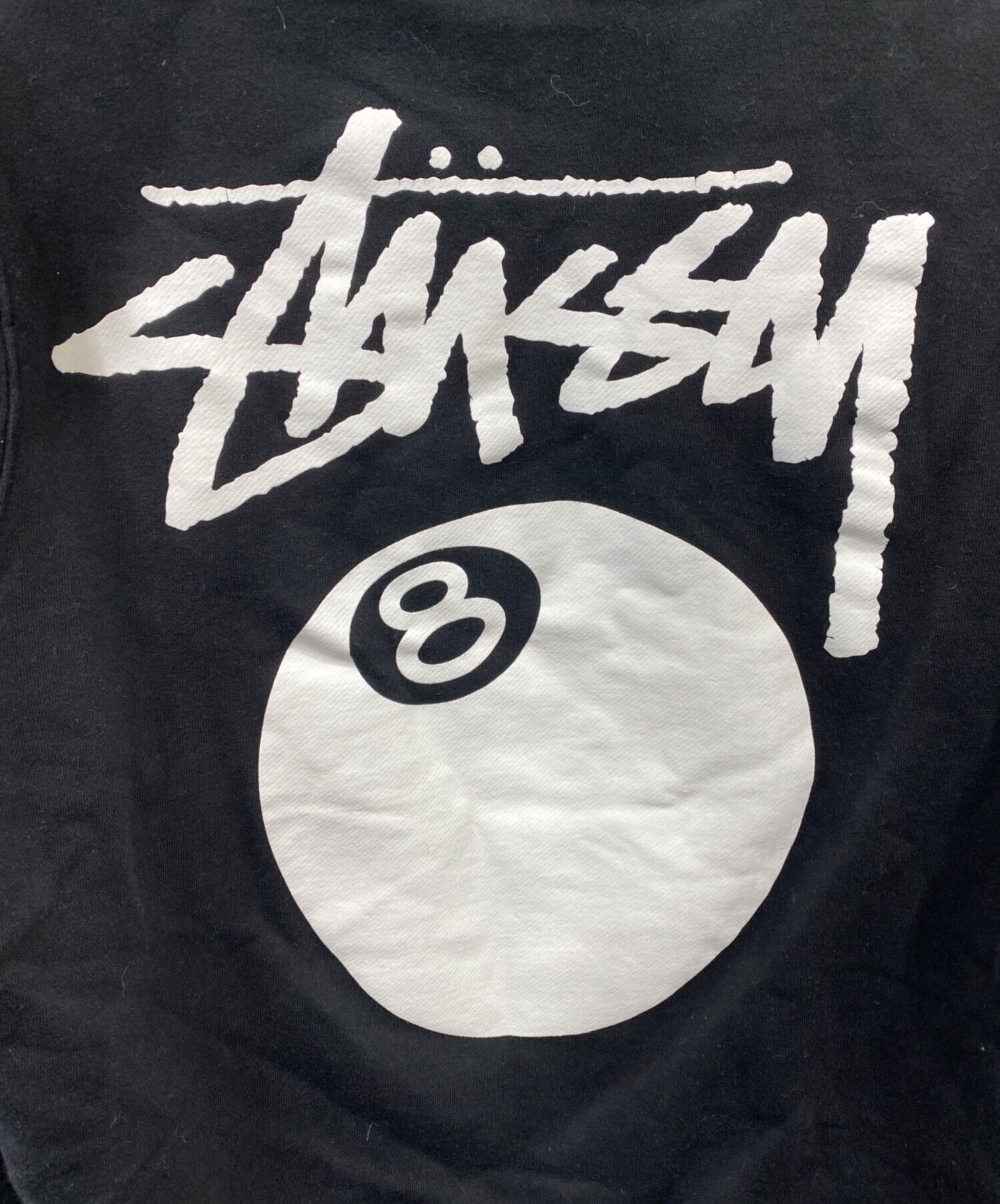 中古・古着通販】stussy (ステューシー) 8 BALL HOODIE ブラック 