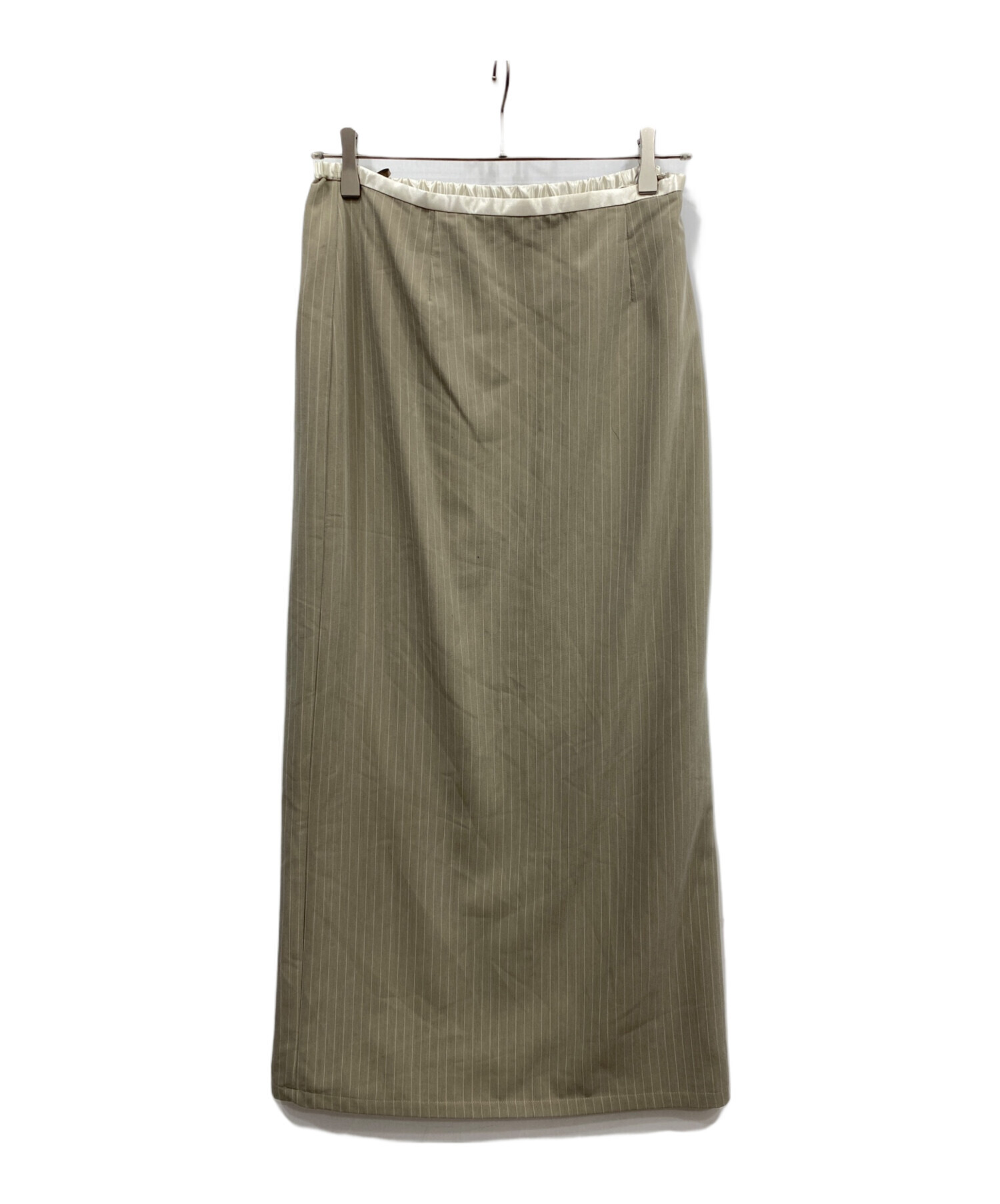 中古・古着通販】ANDRESD (アンドレスド) ピンストライプペプラム