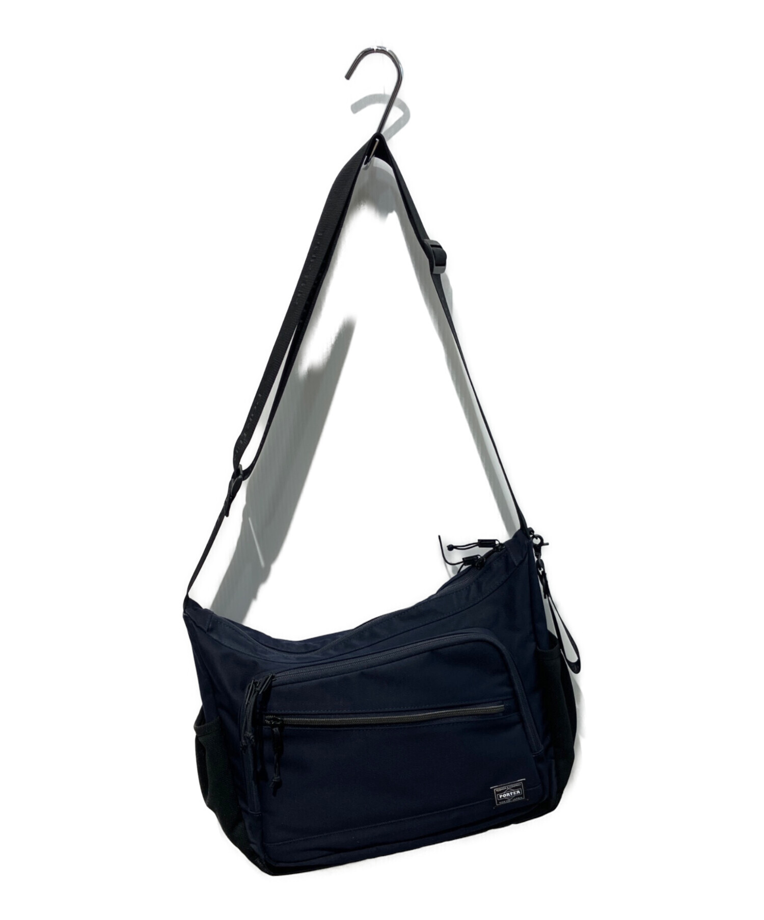 【中古】ポーター PORTER ショルダーバッグ M70817-4 中古・古着通販】PORTER (ポーター) ショルダーバッグ ネイビー