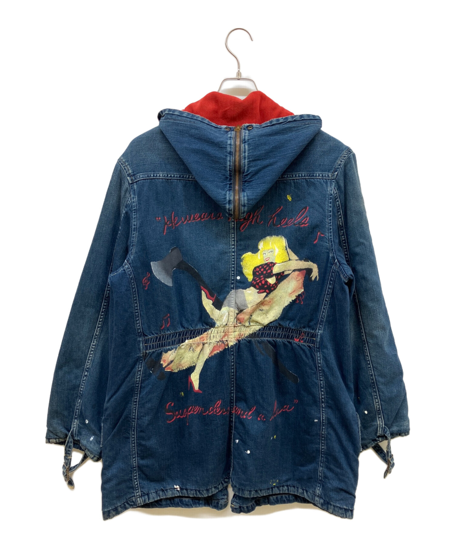 キャピタル　デニムロングコート 中古・古着通販】KAPITAL (キャピタル) ランバーガールペイント デニム