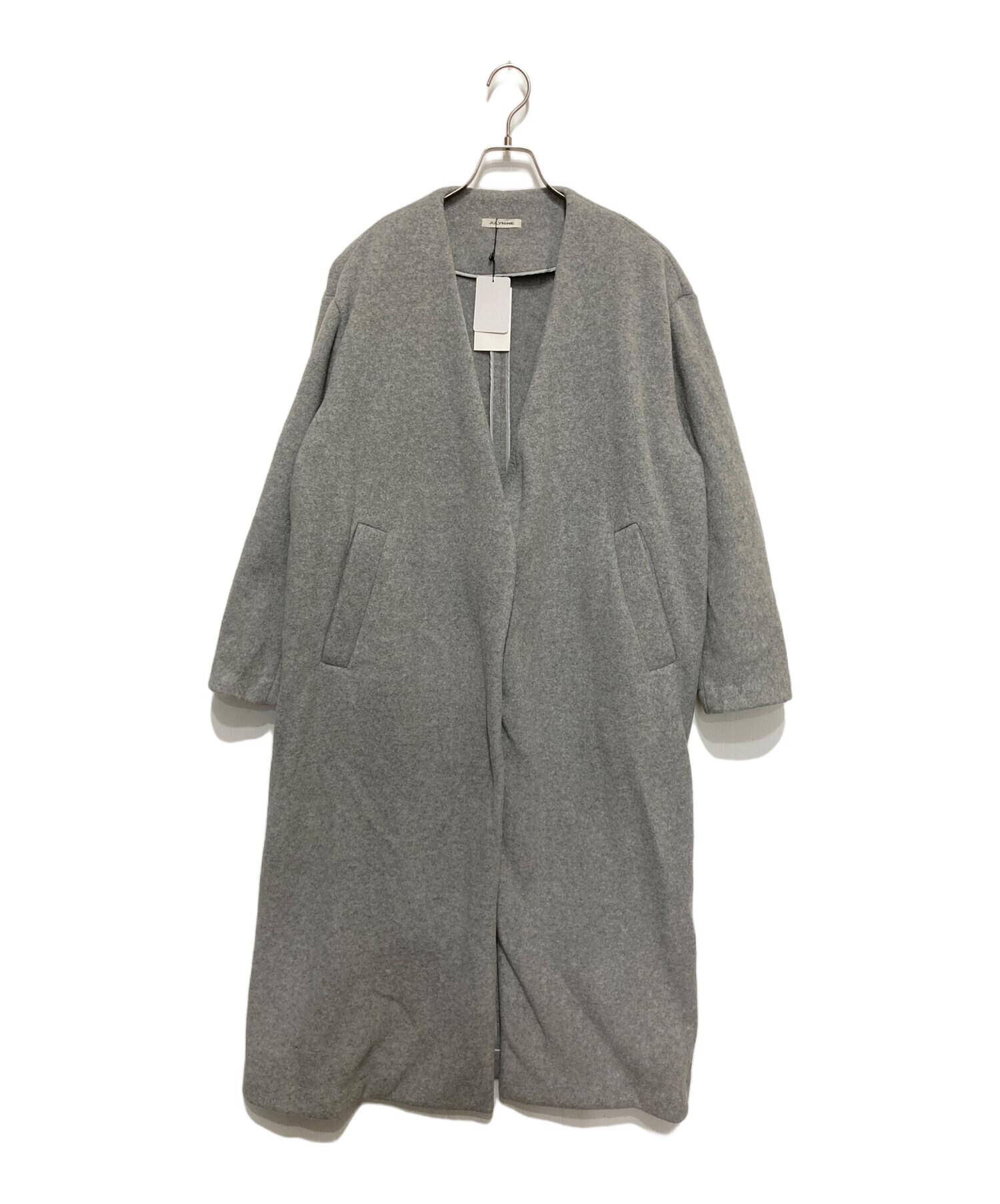 超美品　JULY NINE ノーカラーコート NINE コート（その他） レディース ナイン 中古 古着 中古・古着通販