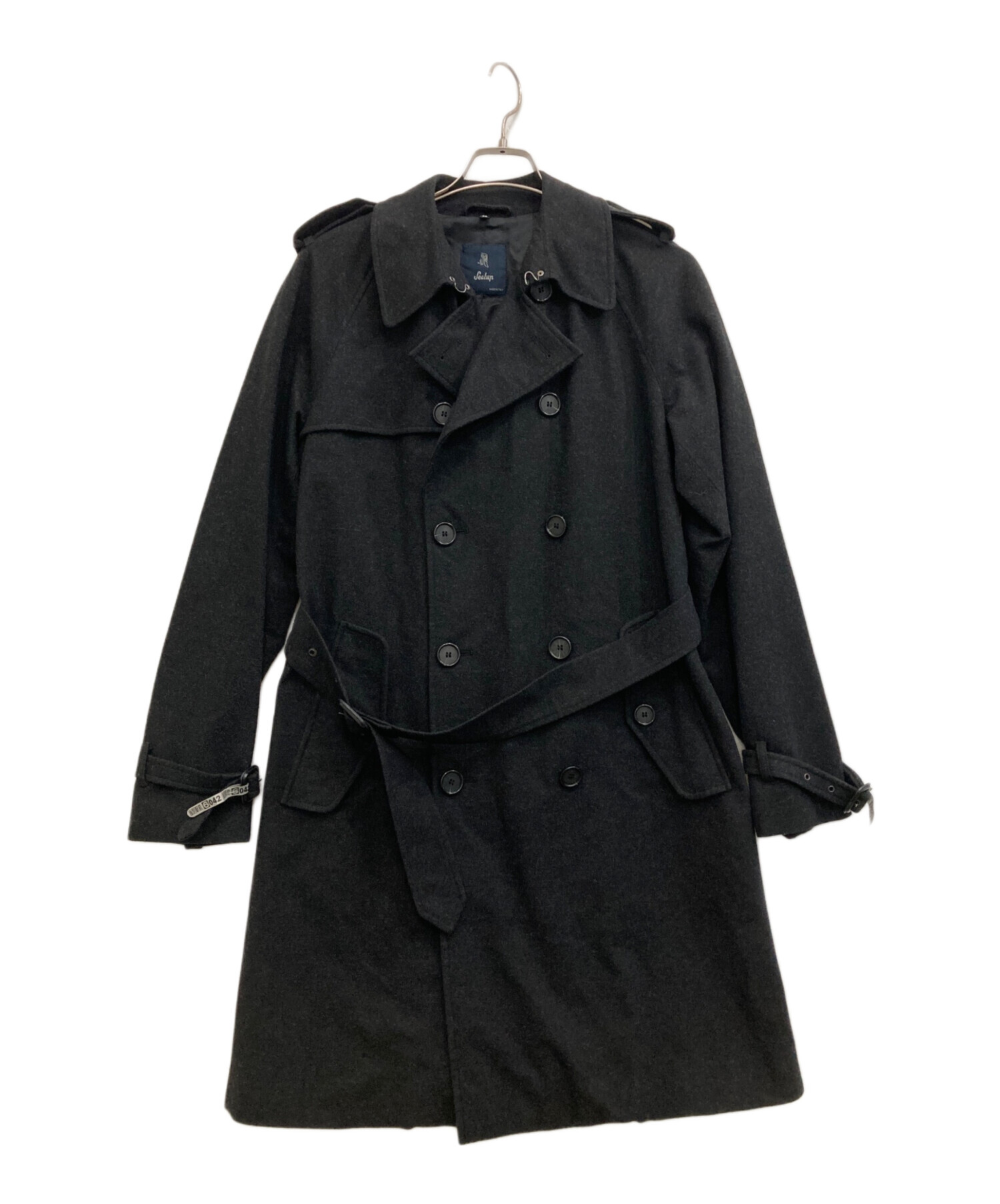 中古・古着通販】Sealup (シーラップ) トレンチコート ブラック サイズ