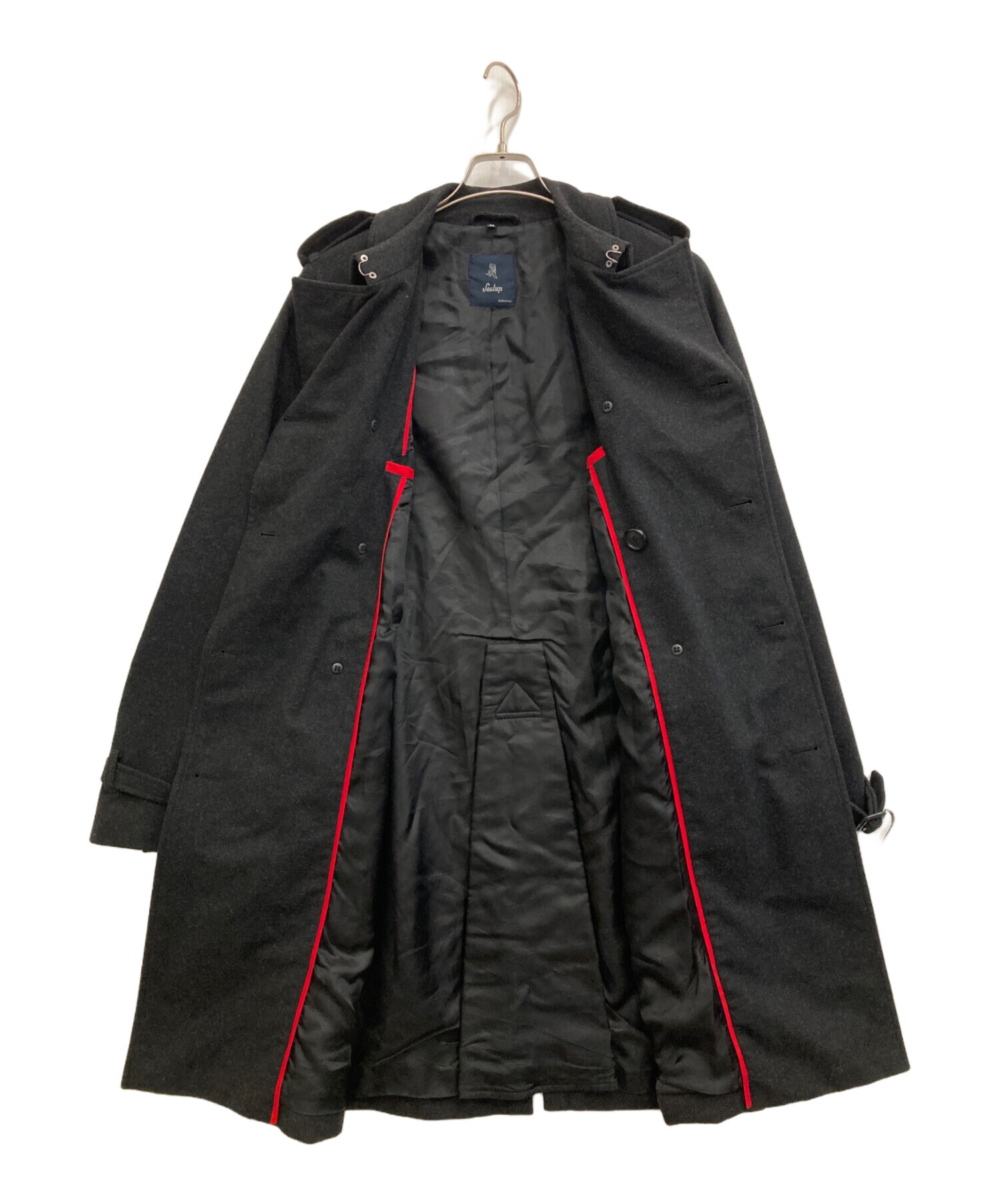 中古・古着通販】Sealup (シーラップ) トレンチコート ブラック サイズ