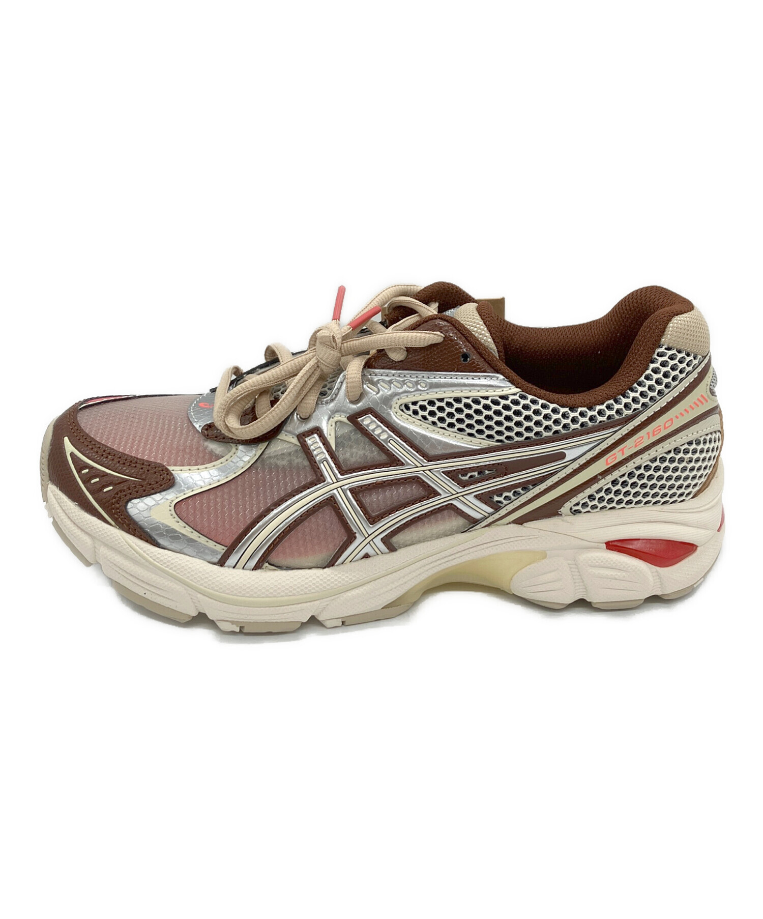 中古・古着通販】asics (アシックス) スニーカー ブラウン サイズ:25.5 