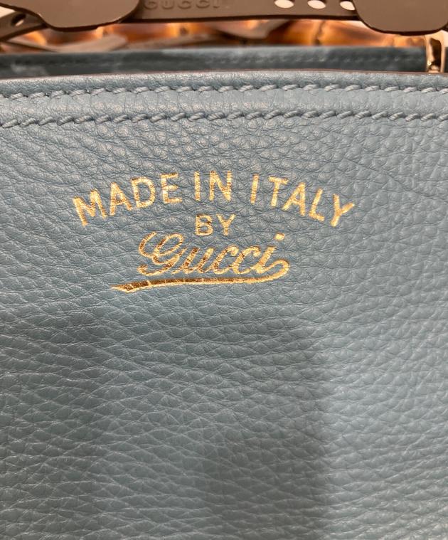 中古・古着通販】GUCCI (グッチ) 2WAYバッグ ブルー｜ブランド・古着