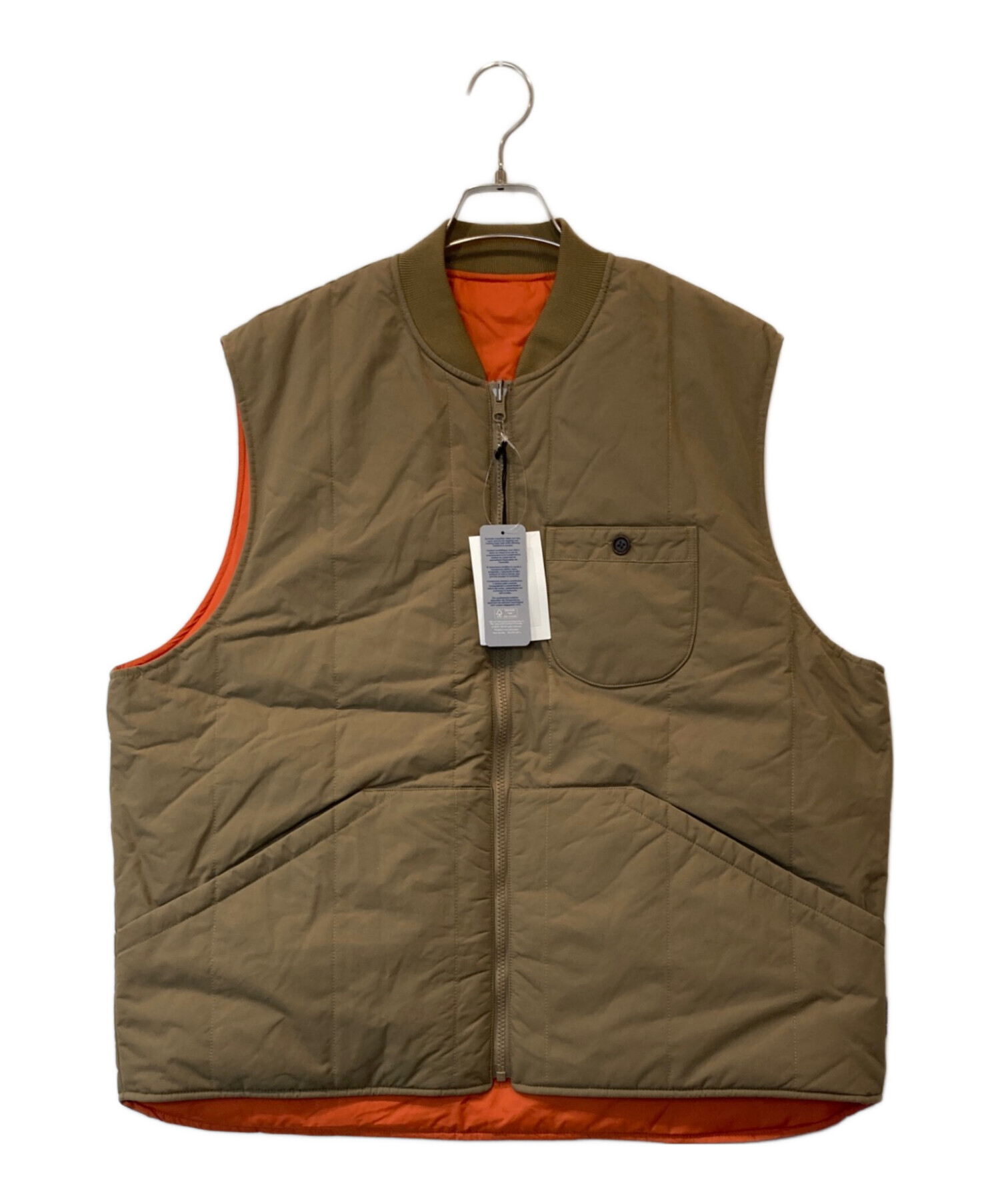 中古・古着通販】PWA (プア) TWO-FACE QUILTED VEST ブラウン サイズ
