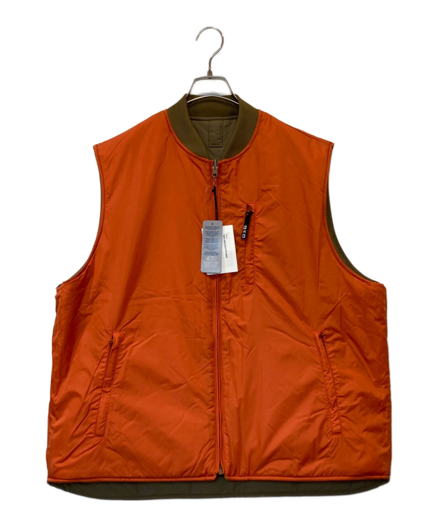 中古・古着通販】PWA (プア) TWO-FACE QUILTED VEST ブラウン サイズ