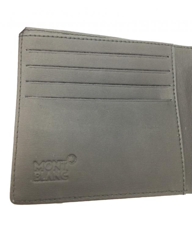 中古・古着通販】MONTBLANC (モンブラン) 2つ折り財布 ブラック