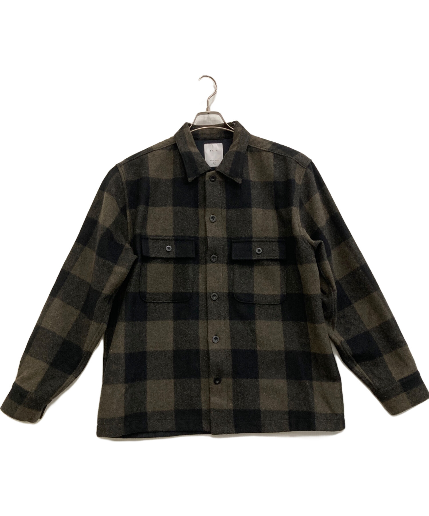 KAJA カジャ WOOL BUFFALO CHECK CPO JACKET