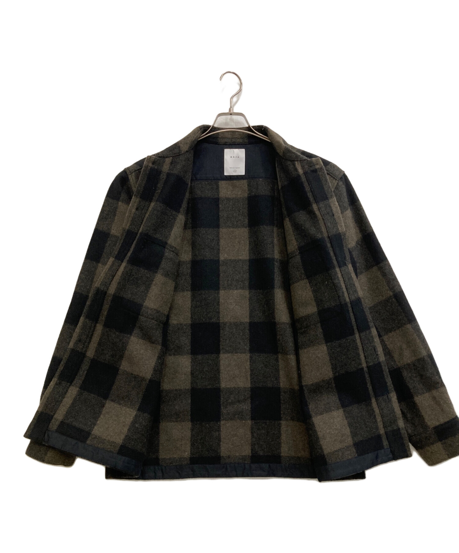 中古・古着通販】KAJA (カジャ) WOOL BUFFALO CHECK CPO JACKET